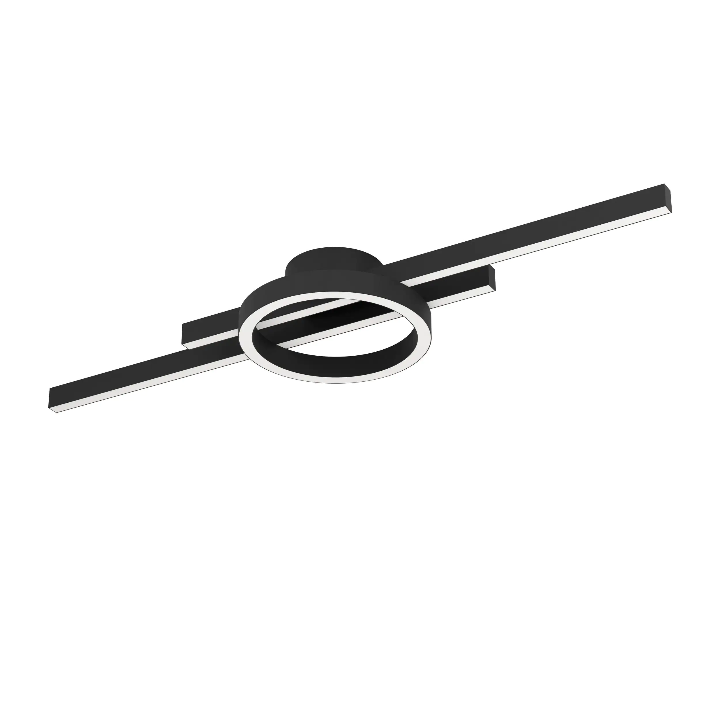 Eglo LED Deckenleuchte Amandolo schwarz weiß 77,5 x 20 cm