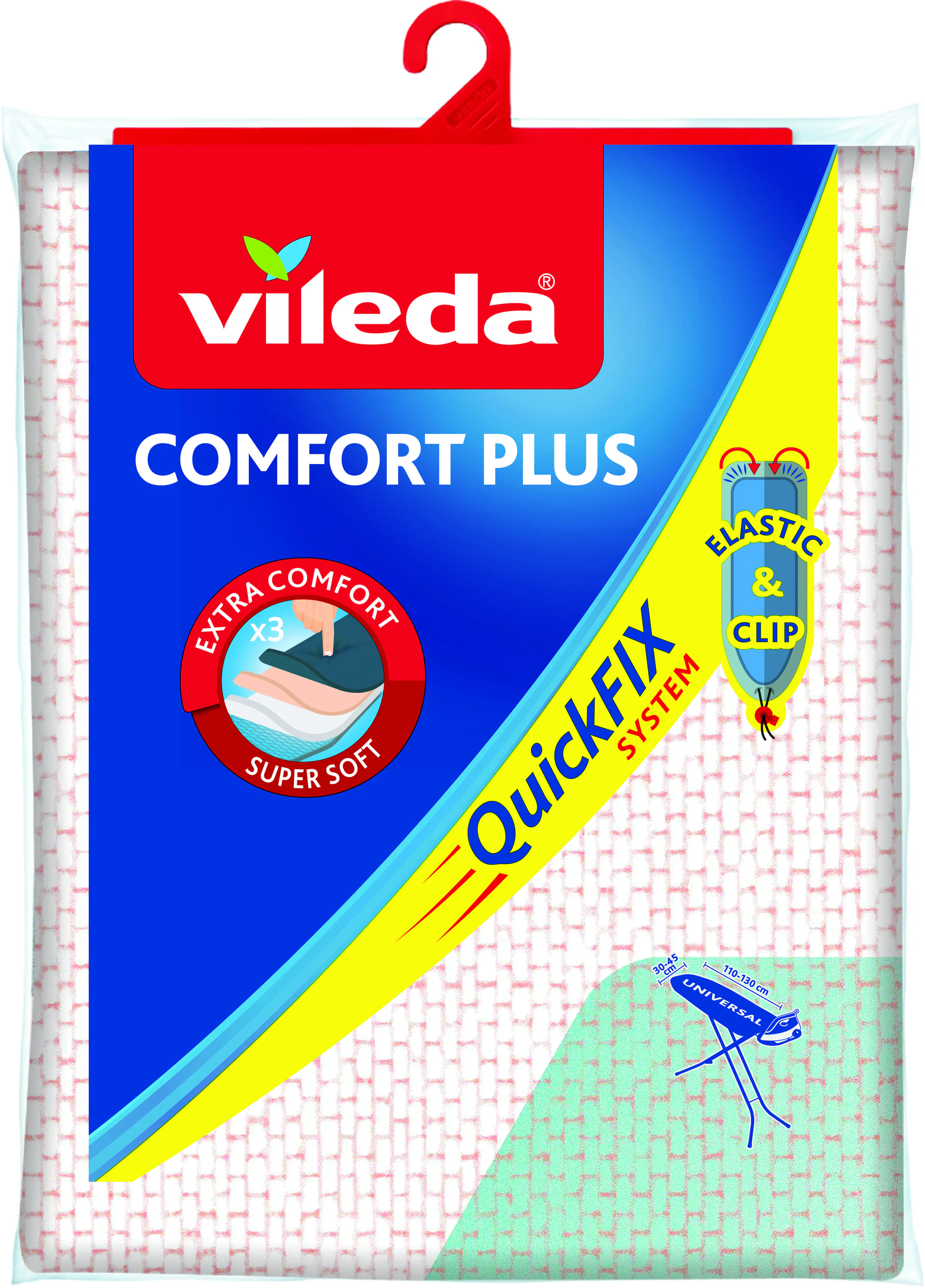 Vileda Bügeltischbezug Comfort Plus 30-45 x 110-130 cm