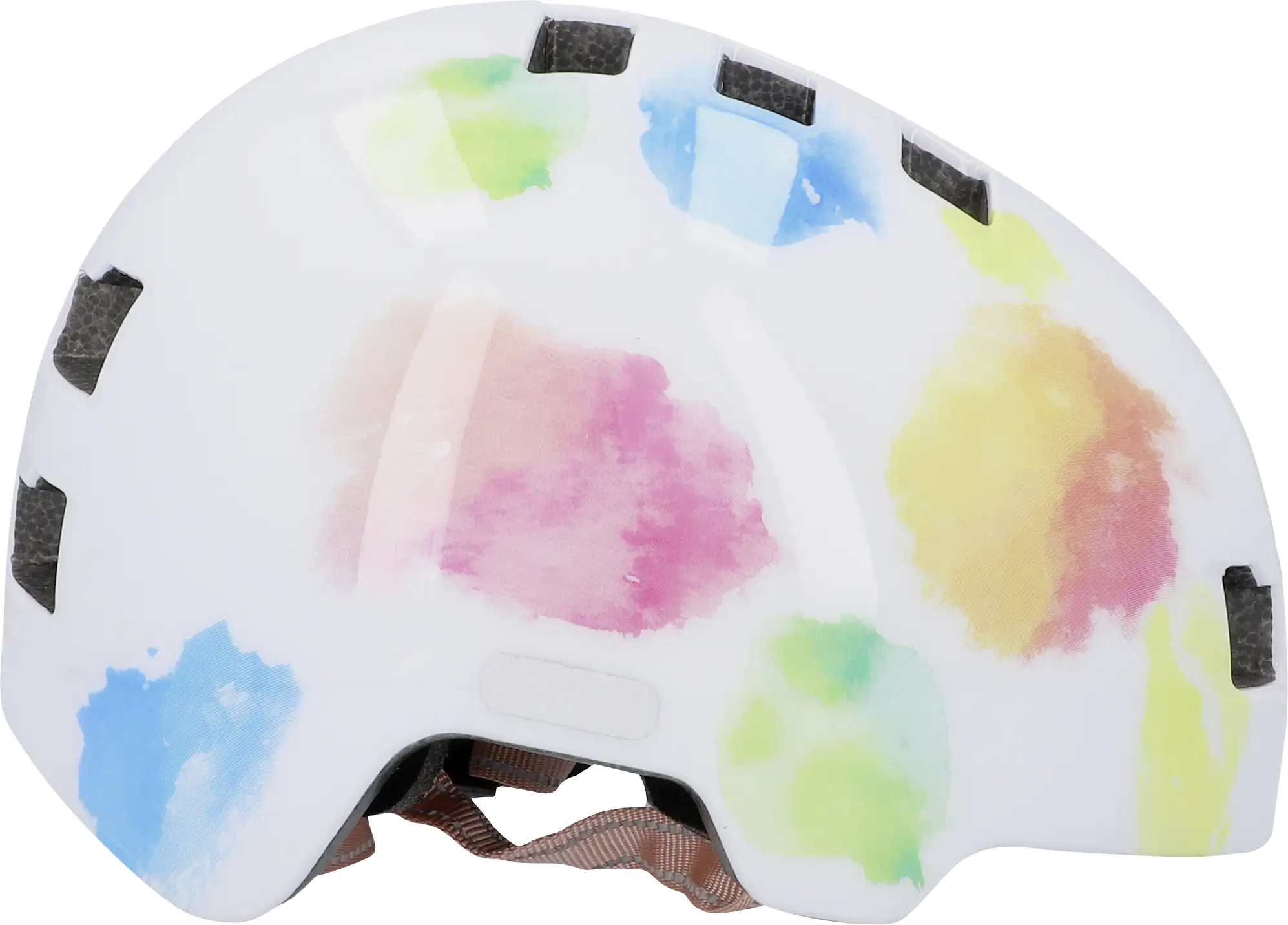 Fischer Fahrradhelm Kinder Plus Splash S/M weiß/bunt