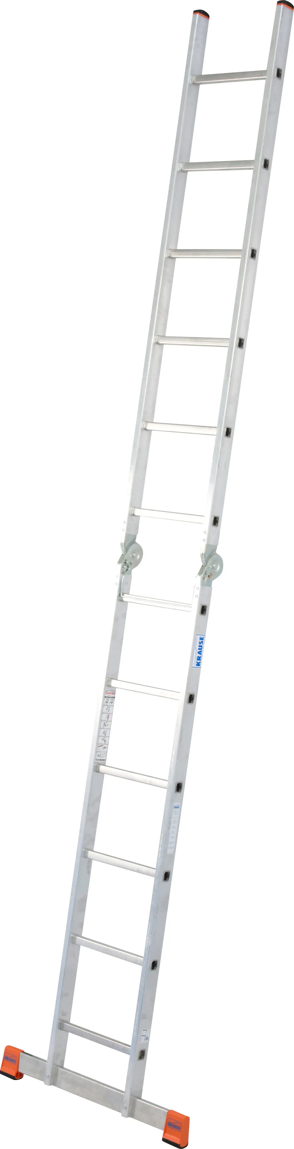 Krause Aluminium-Gelenk-Doppelleiter MONTO TriMatic 4,40 m