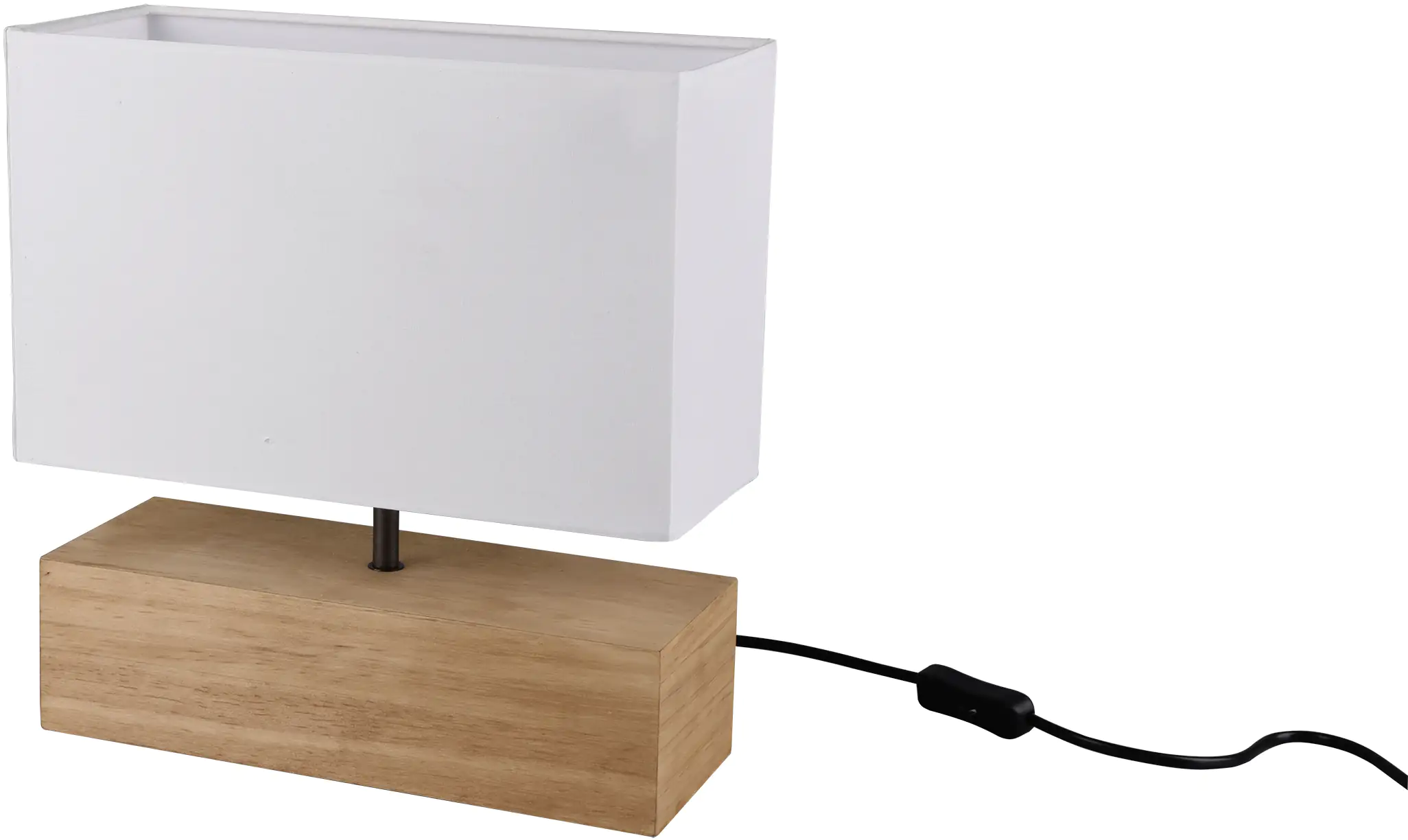 Reality Leuchten Tischleuchte Woody rechteckig holzfarbig Reality Leuchten Tischleuchte Woody rechteckig holzfarbig