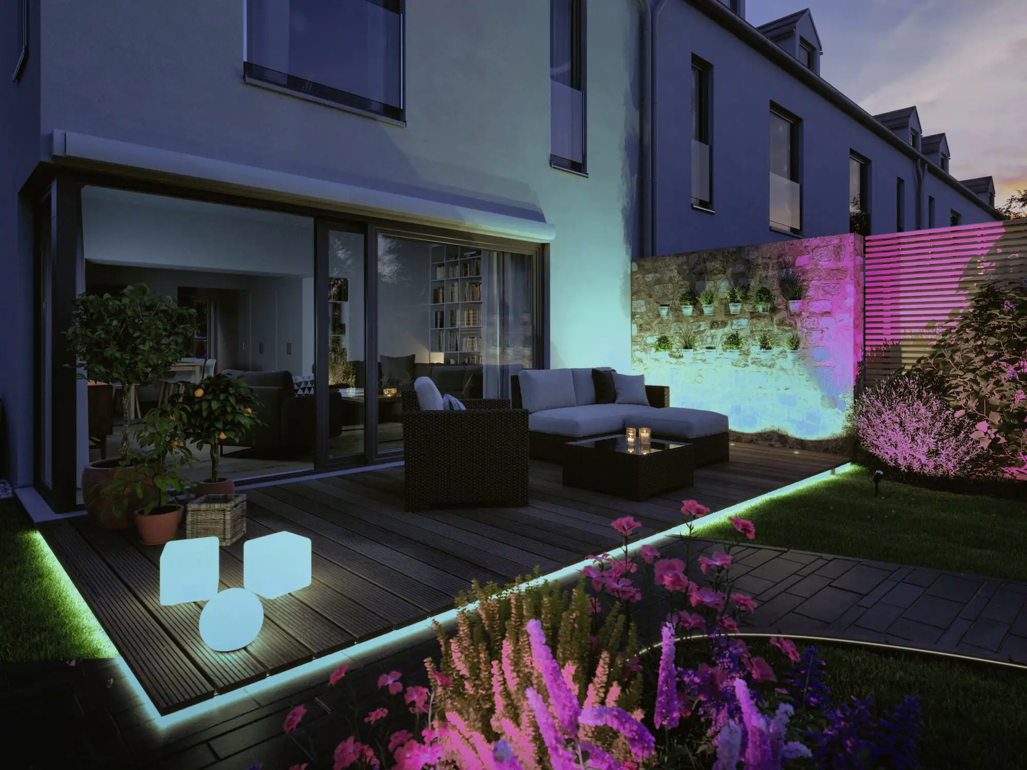 Paulmann Plug & Shine Neon Stripe Outdoor, 10 m, weiß, dimmbar, RGBW Paulmann Plug & Shine Neon Stripe Outdoor, 10 m, weiß, dimmbar, RGBW