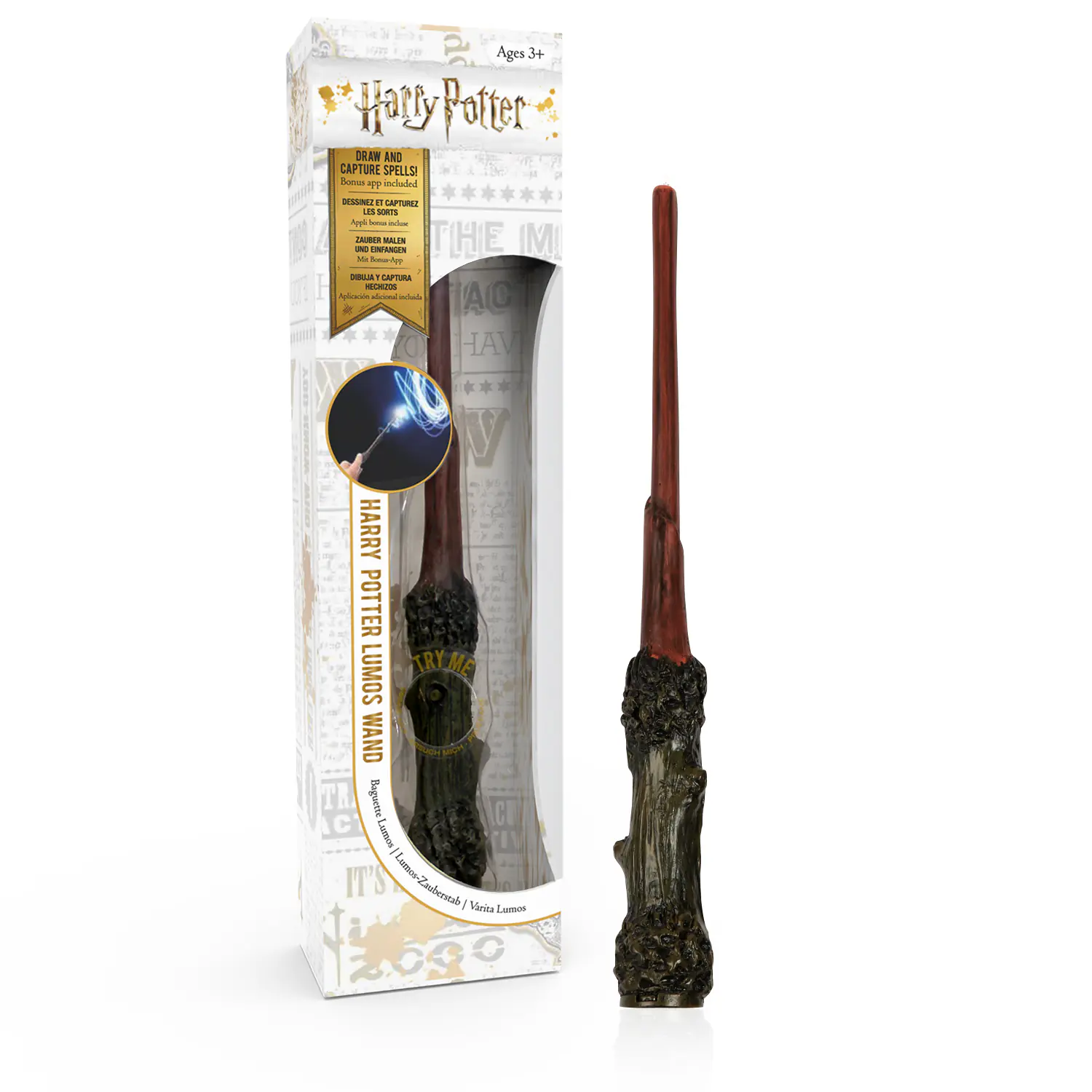 Waiky Harry Potter Zauberstab mit LED-Spitze aus Harz ca. 18 cm
