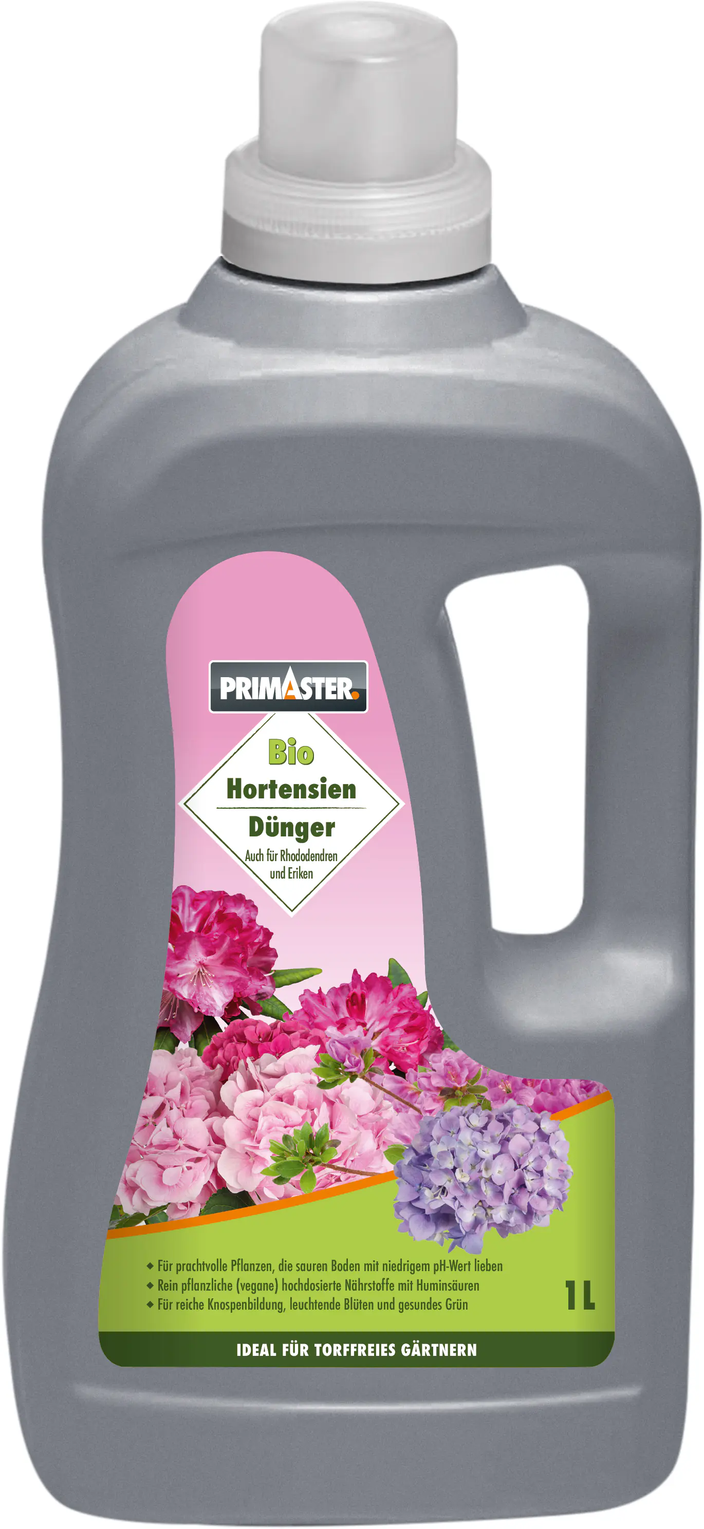 Primaster Bio Flüssigdünger 1 l für Hortensien & Moorbeetpflanzen