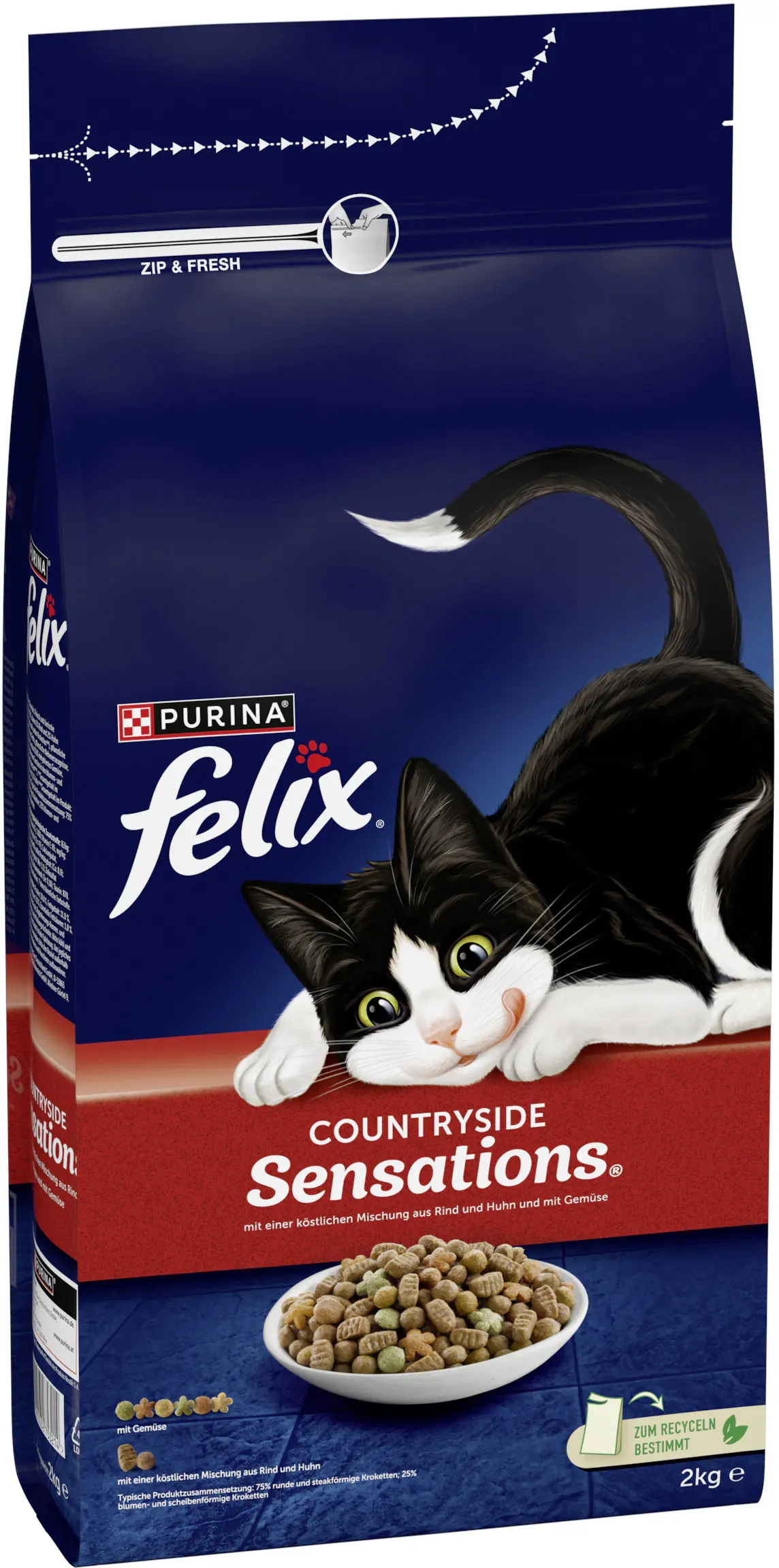 Felix Countryside Sensations mit Rind Huhn und Gemüse 2 kg