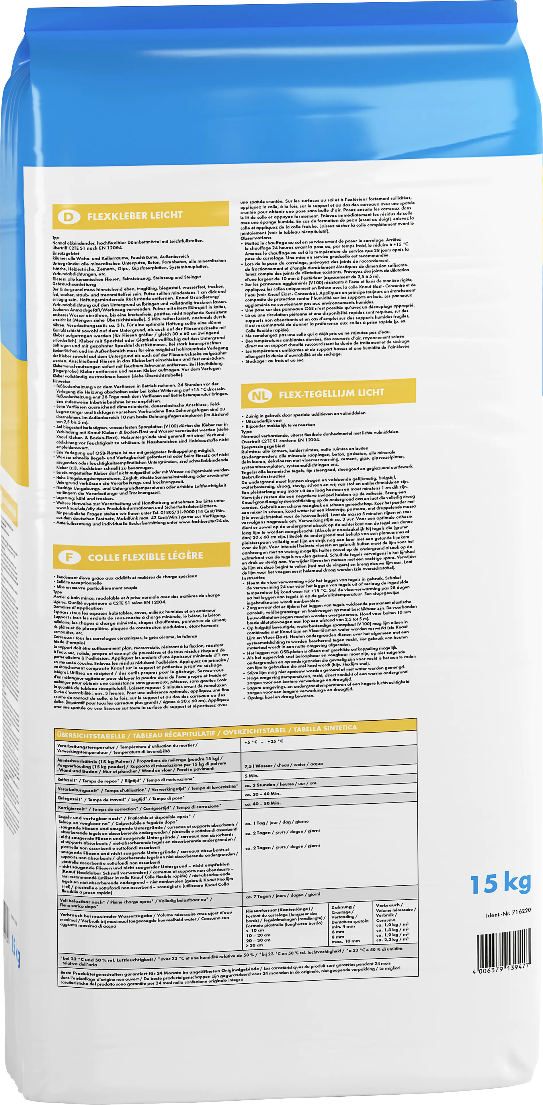 Knauf Flexkleber Leicht 15 kg
