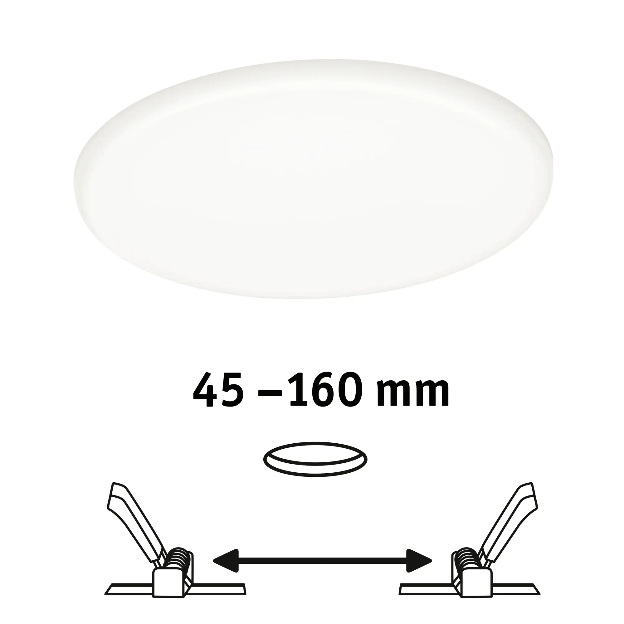4000870923924_2345893 Paulmann Einbauleuchte LED Veluna Varifit rund 18,5 cm 17,5 W satin
