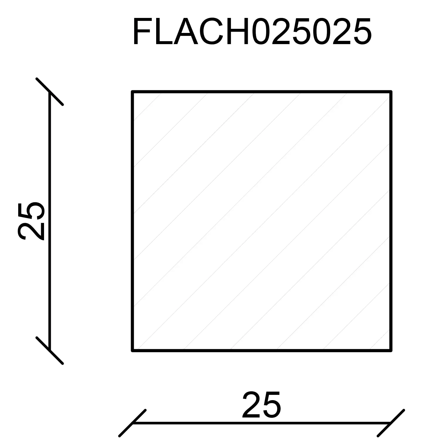 FN Neuhofer Flachleiste 200 cm 25 x 25 mm Fichte/Kiefer