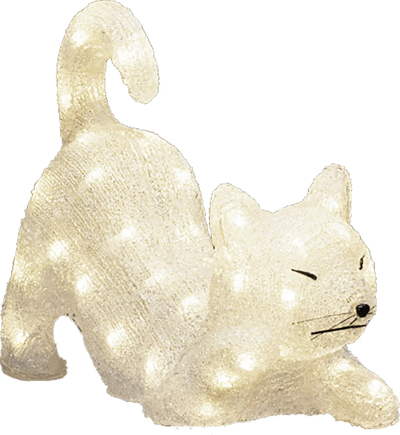 Konstsmide LED Katze Acryl klar 35cm x 14cm x 28cm