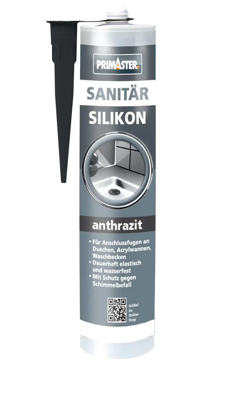 Primaster Sanitär Silikon anthrazit 310 ml Produktbild: Primaster Sanitär Silikon anthrazit 310 ml