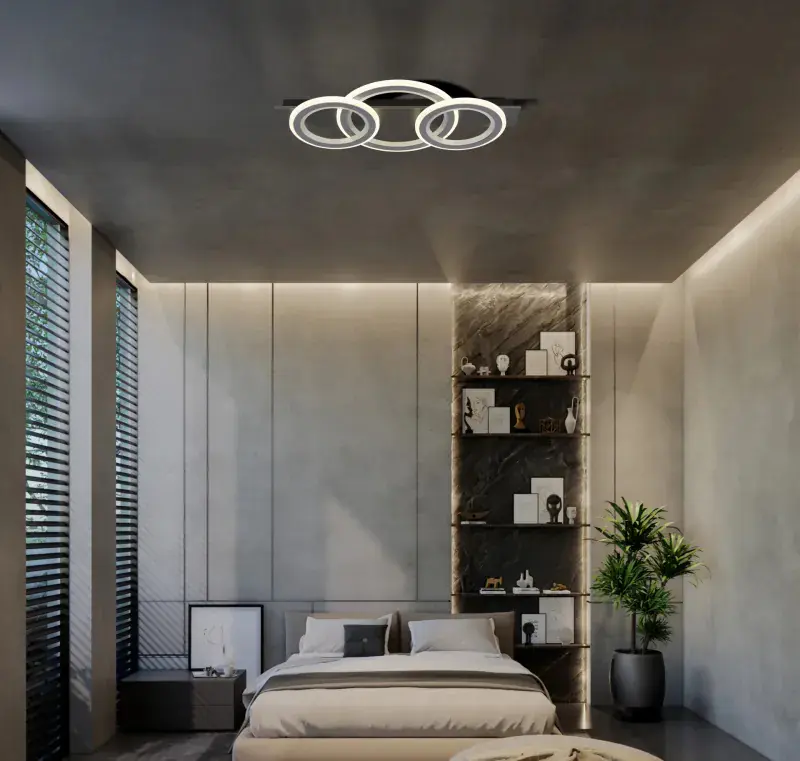 Globo Deckenleuchte Jayden 73 x 37 cm schwarz CCT