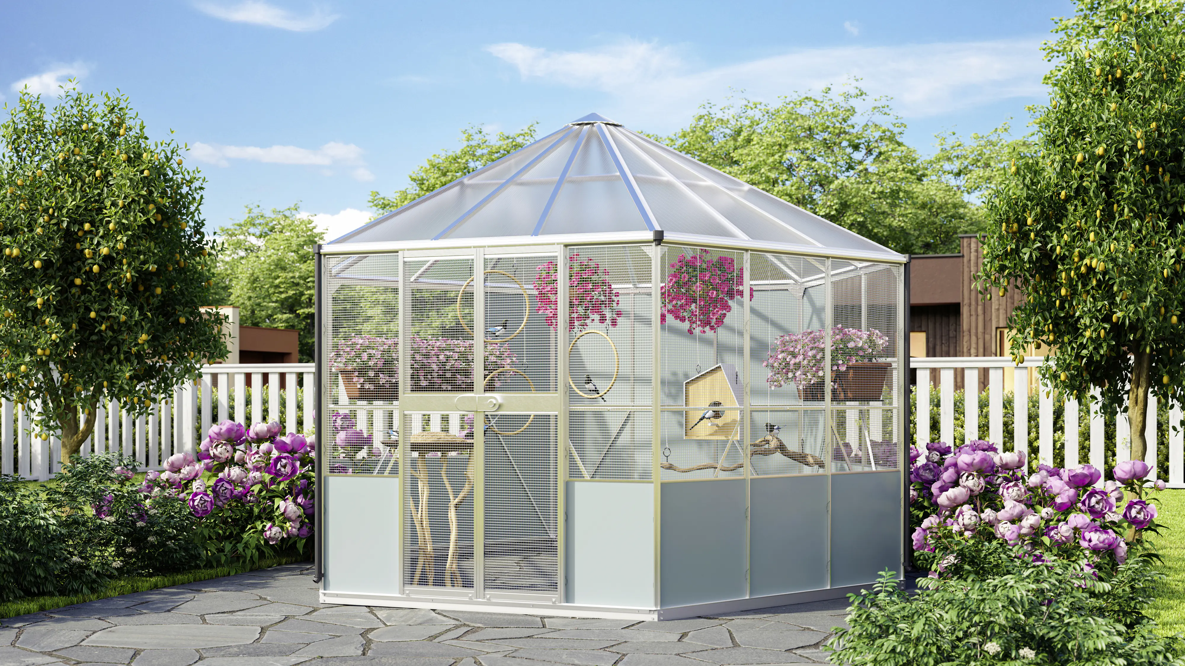 Vitavia Vogelvoliere Circus 9000, aluminium eloxiert, 9,0 m²