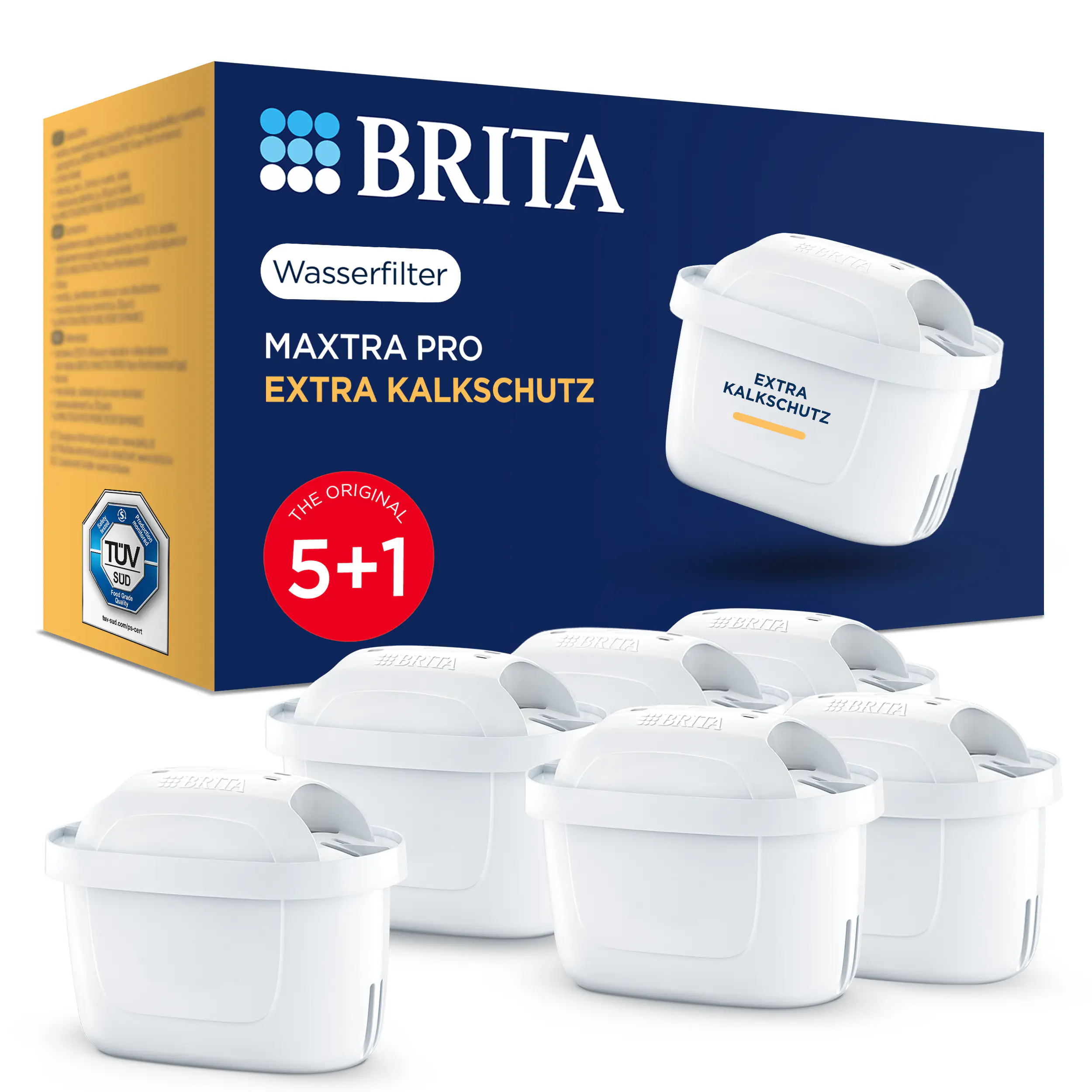 Brita Wasserfilterkartuschen MAXTRA PRO Extra Kalkschutz 5er Pack + 1 gratis
