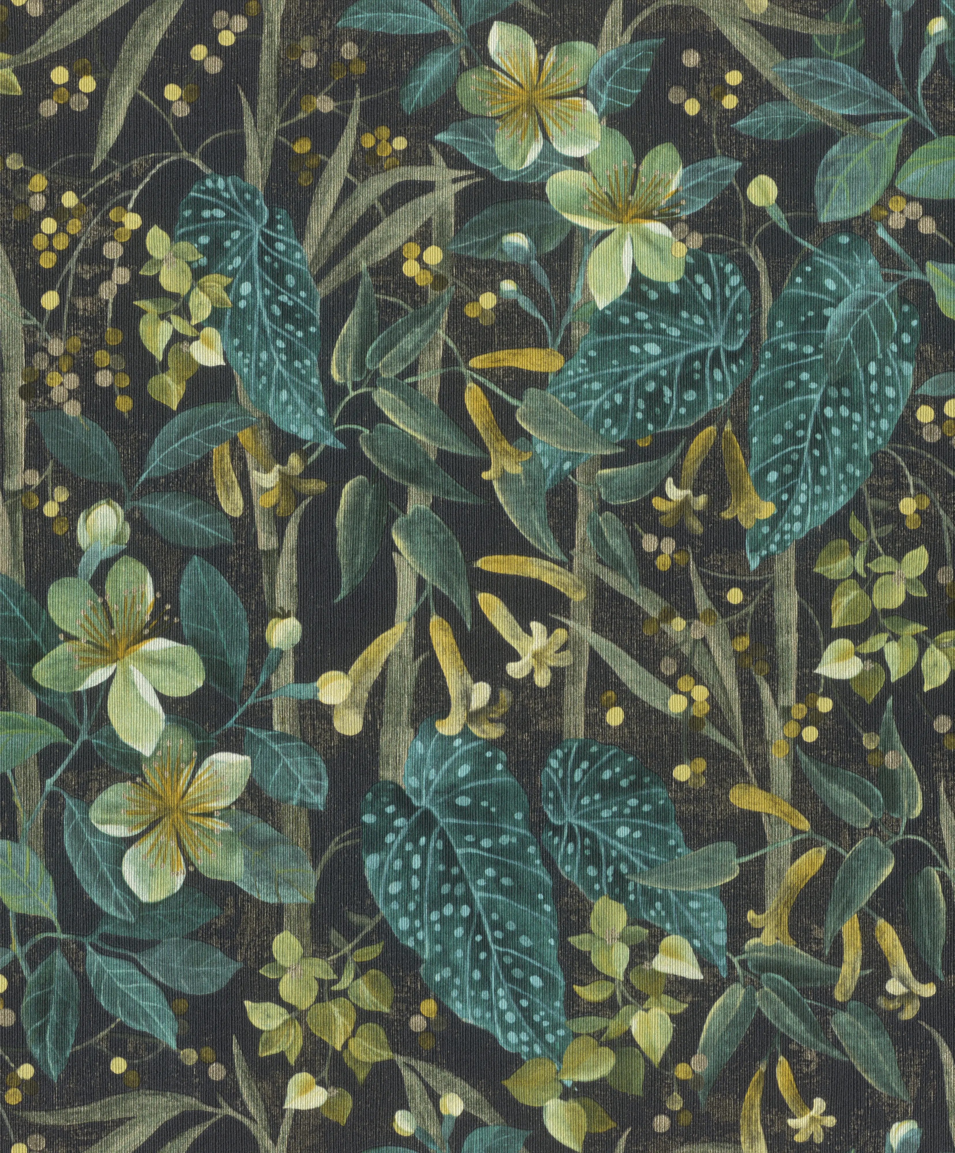 Rasch Vliestapete 538243 Blau-Demin Muster & Motive 10,05 m x 0,53 m