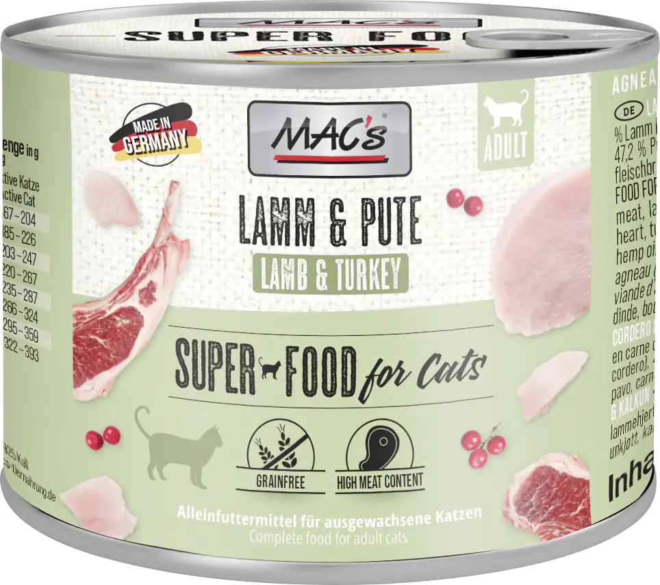 Macs Cat Lamm & Pute 200 g