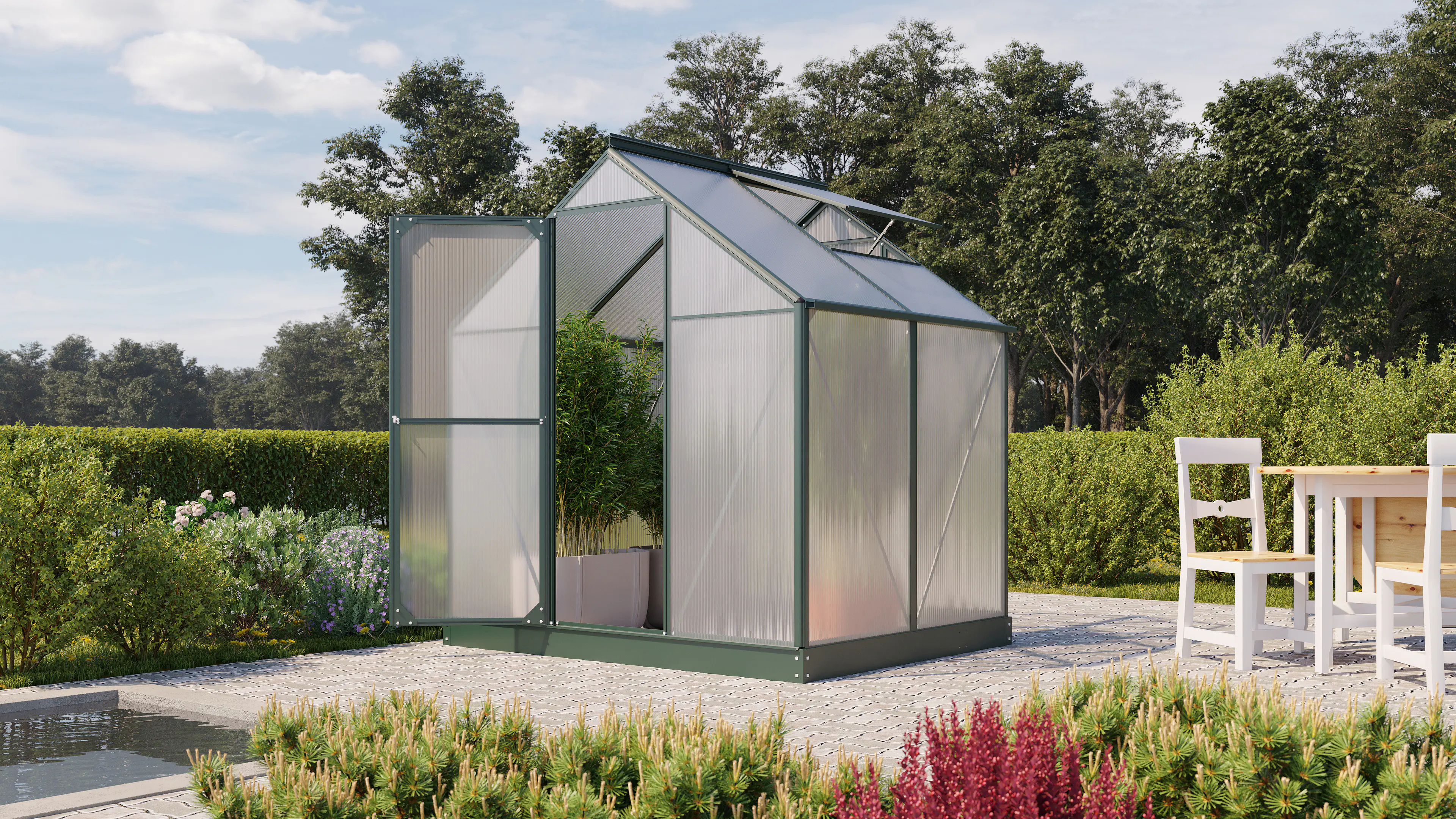 Vitavia Gewächshaus Eos 3100 190 x 153 cm 4 mm Hohlkammerplatten