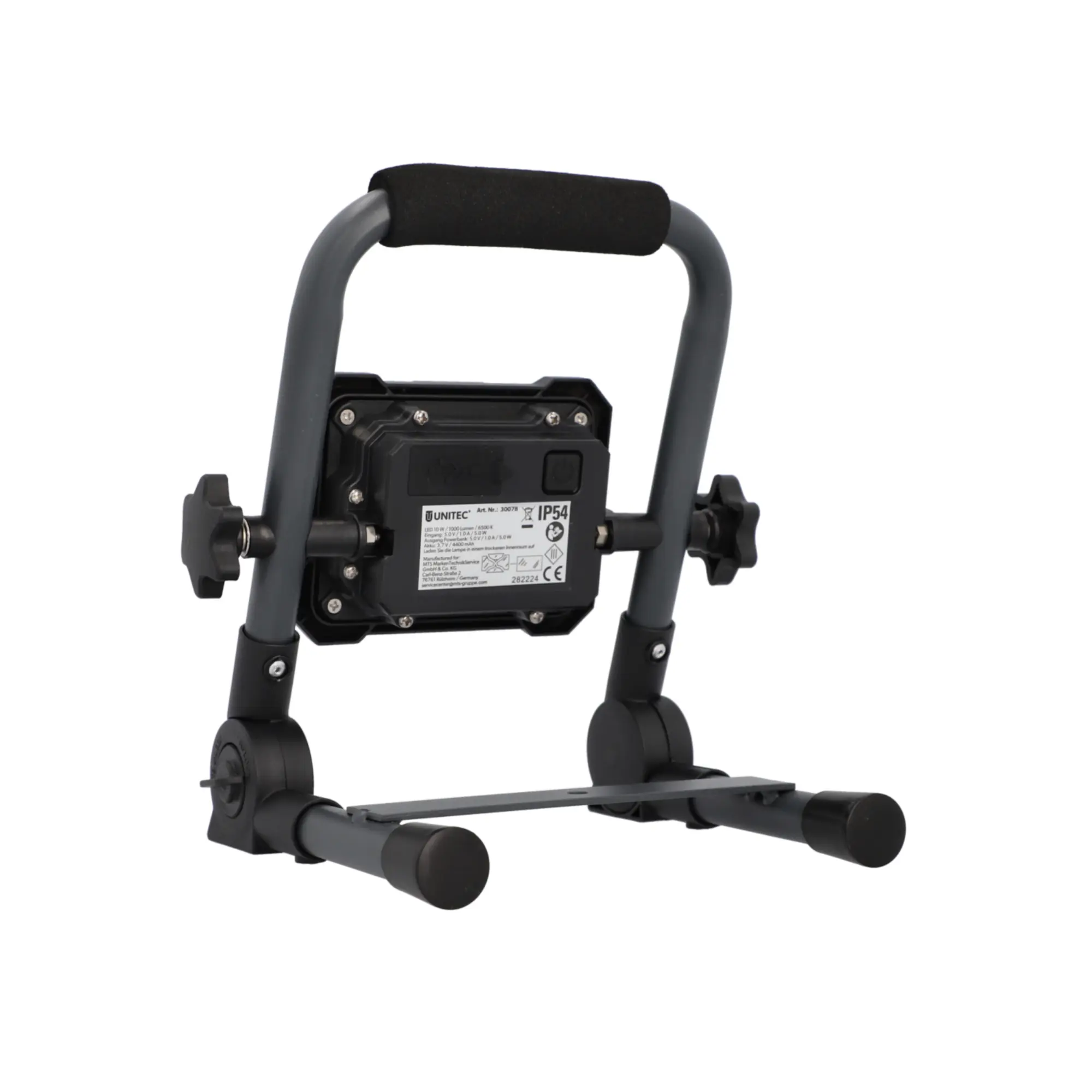 UniTec LED Akku-Strahler schwarz 10 W 1000 lm 