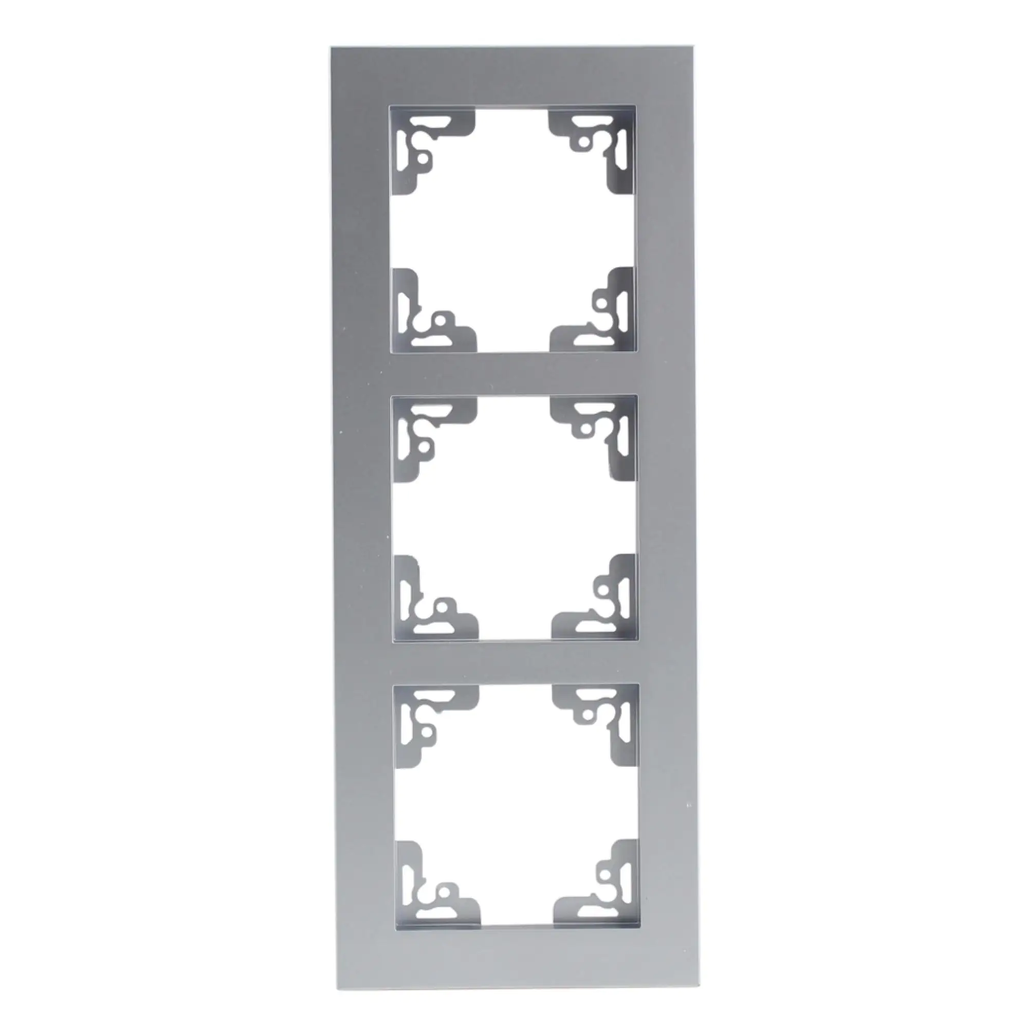 Unitec Abdeckrahmen 3-fach Melbourne, silber