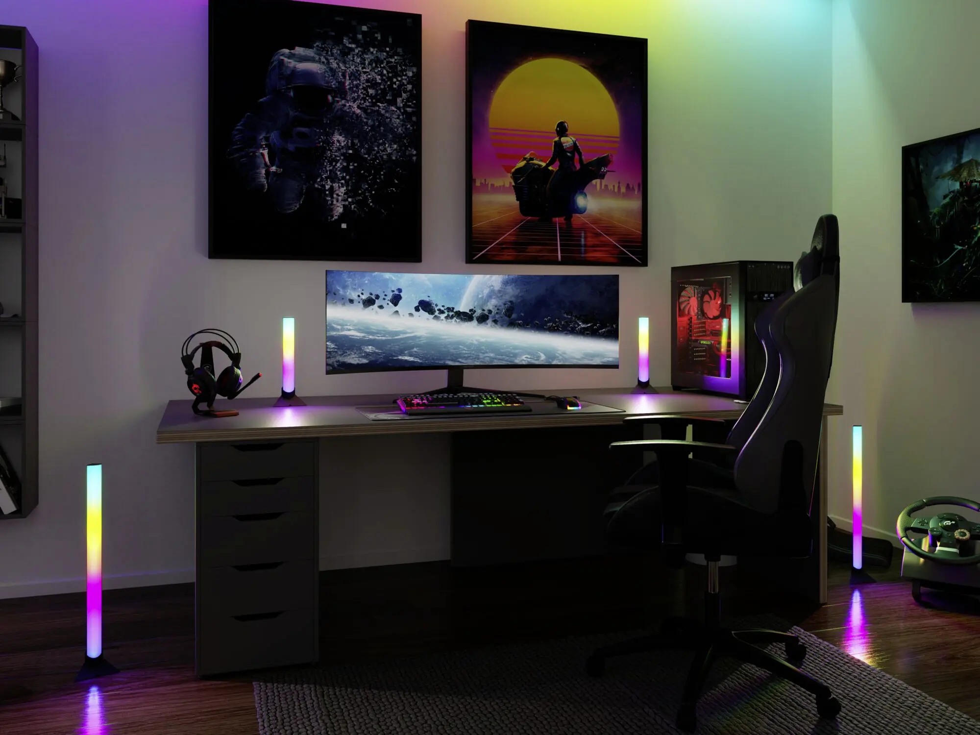 Paulmann Entertain LED Lightbar Dynamic RGB 30,5cm 2er Set dimmbar