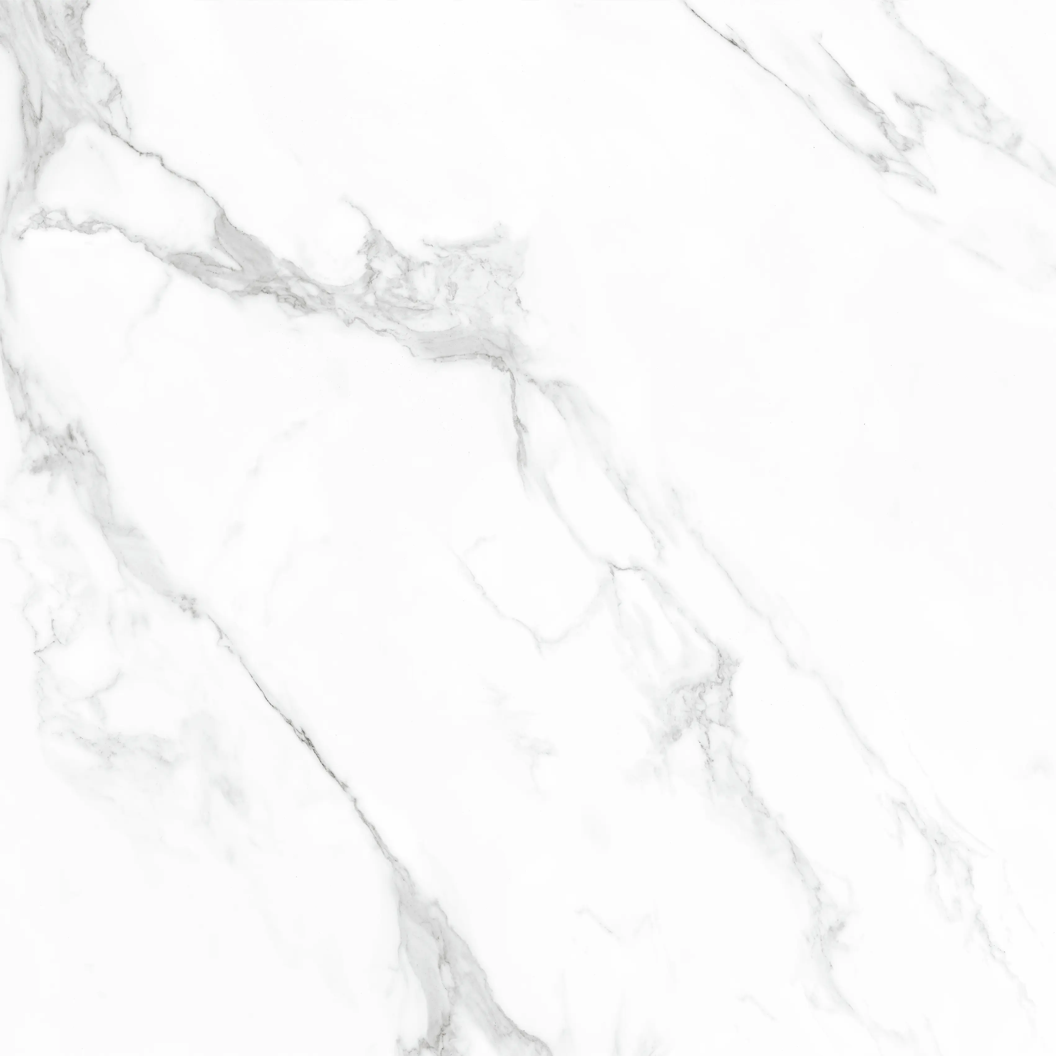 Bodenfliese Feinsteinzeug Lux Statuario Marmorea 120 x 120 cm weiß