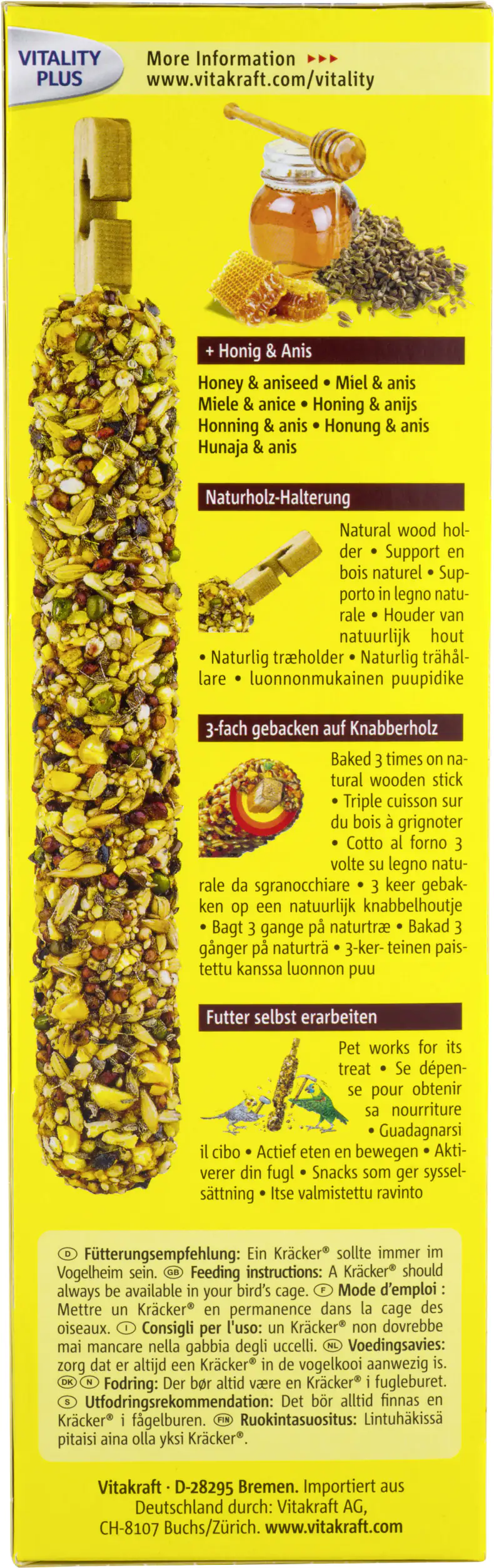 Vitakraft Kräcker® Honig & Anis 2 Stück / 180 g