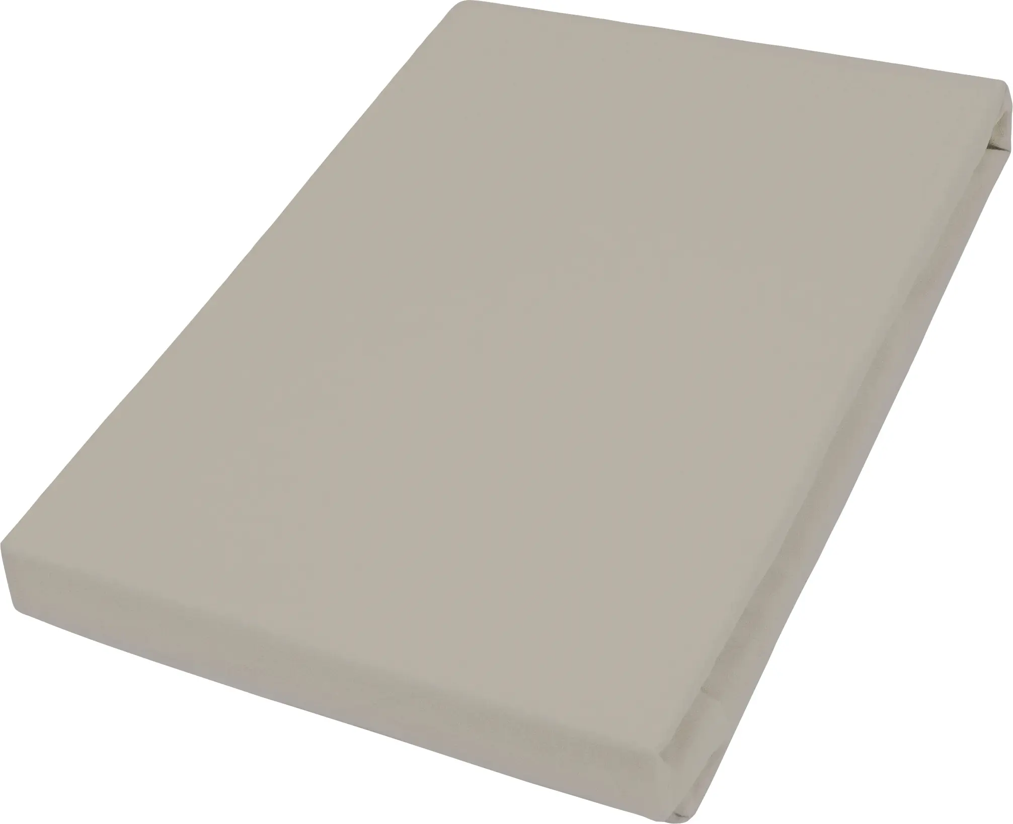 Vario Jersey-Spannbetttuch kiesel, 100 x 200 cm