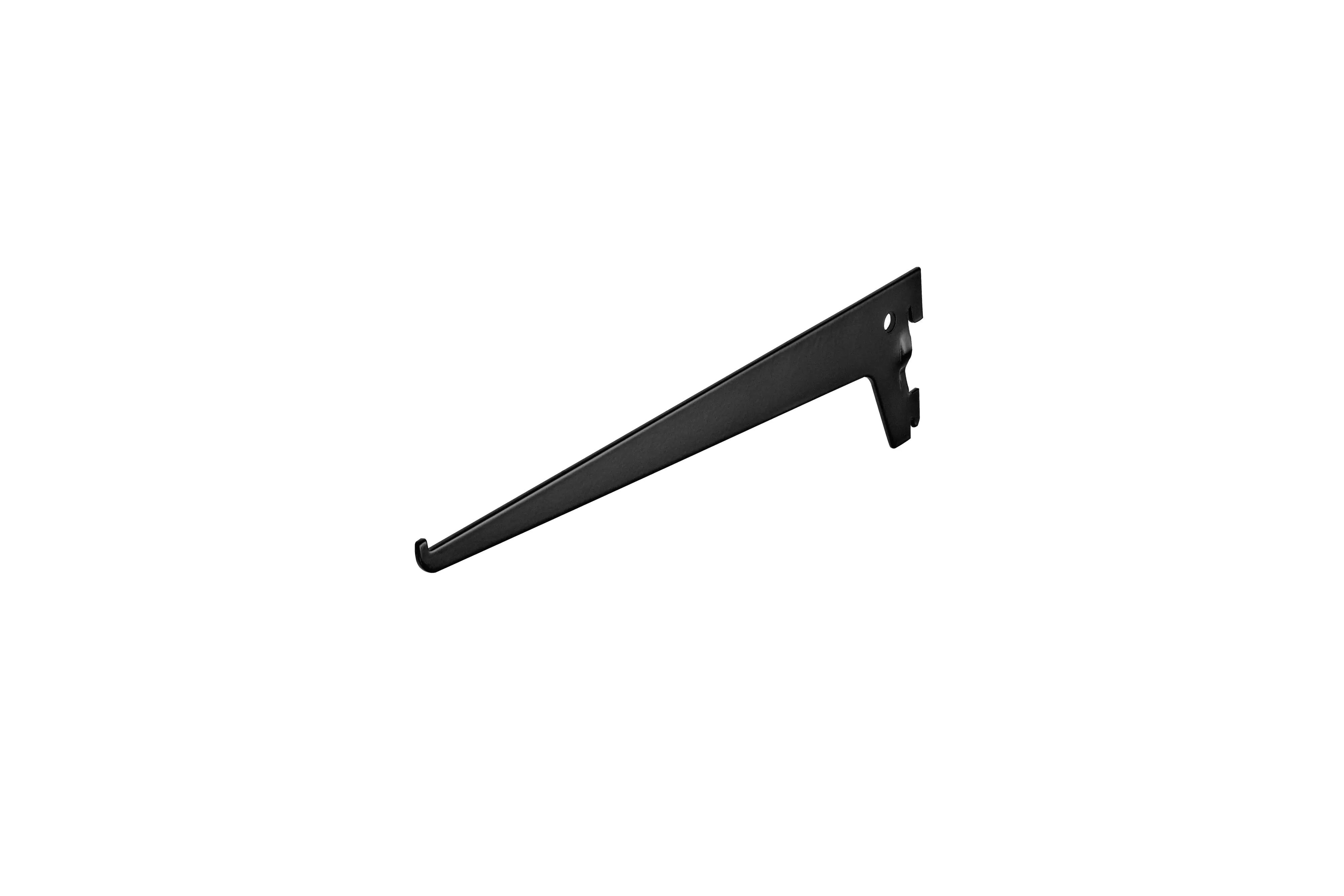 Einlochträger 1-reihig schwarz 30 x 7 cm