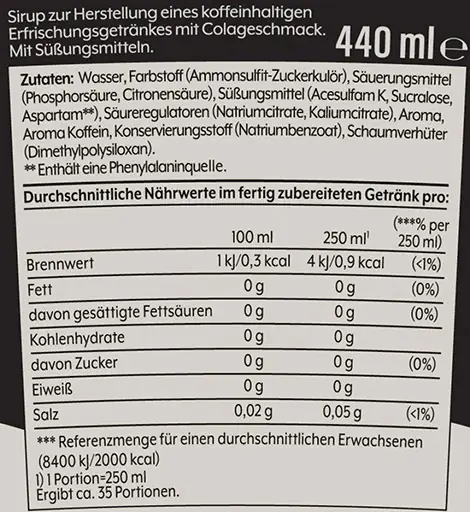 Sodastream Sirup Pepsi Max Zero Zucker 440 ml