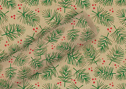 Braun & Company Geschenkpapier By Nature Kraft WH-Zweig rot 2 m x 70 cm Braun & Company Geschenkpapier By Nature Kraft WH-Zweig rot 2 m x 70 cm