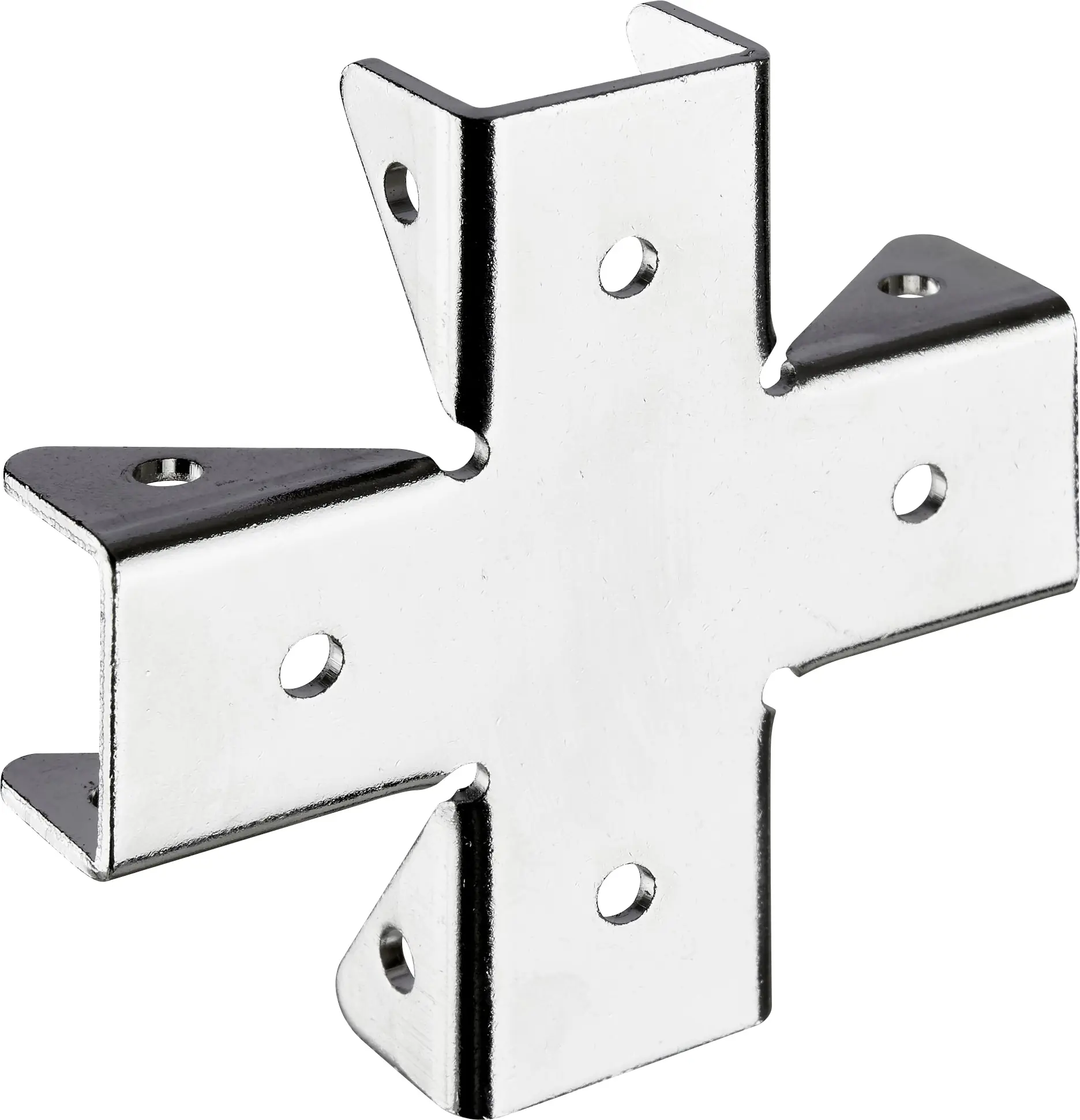 Hettich Korpusverbinder X Stahl 68 x 68 x 15 mm messing 