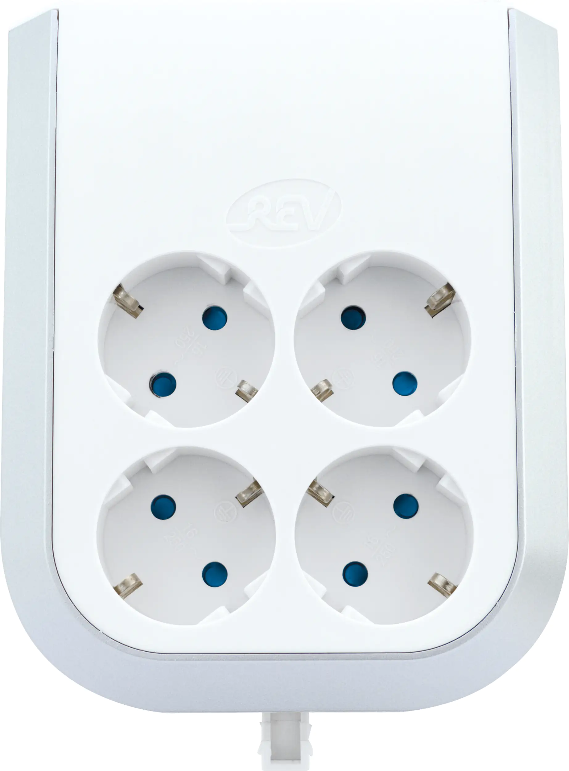 4006341710598 REV Multi-Power Steckdosenerweiterung 4-fach weiß, mit Abstandshalter