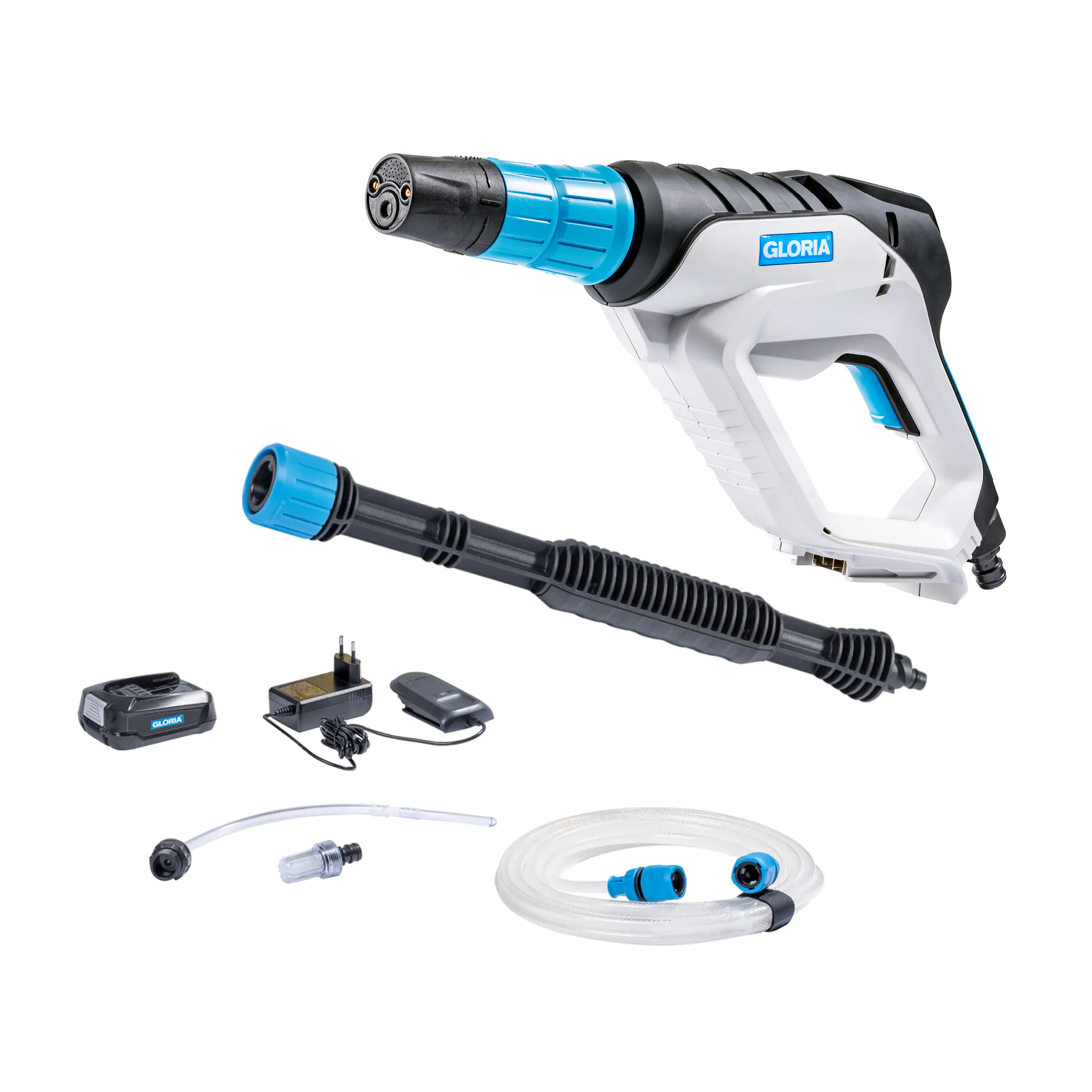 Gloria Akku-Sprühsystem MultiJet 18V Set Mitteldruckreiniger inkl. Akku
