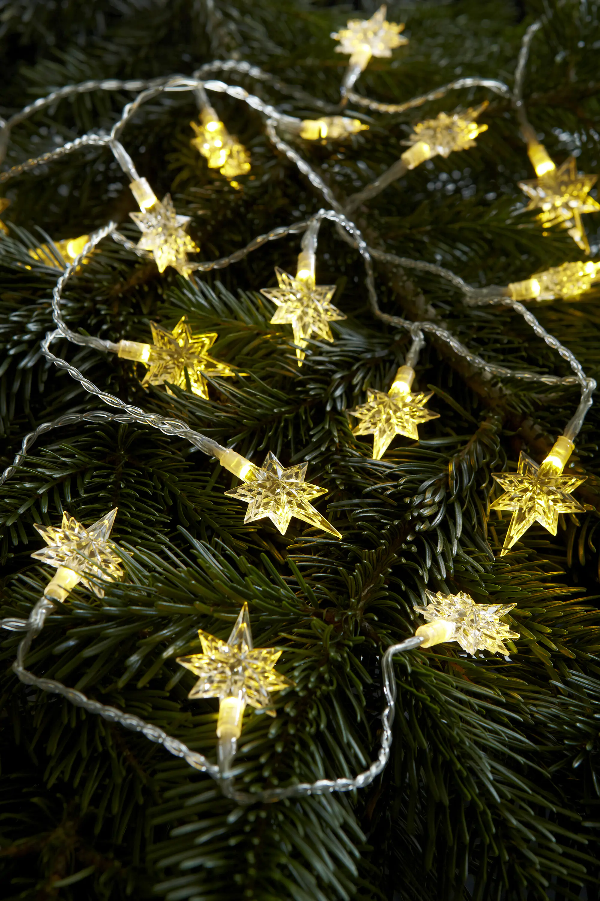 Markslöjd Lichterkette Stjärna Sterne innen 2,2 m warmweiß mit Timer 