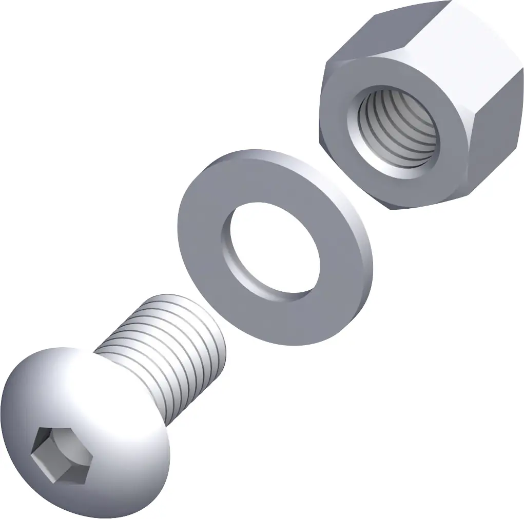 alfer Linsenkopfschrauben-Set M5 Stahl verzinkt