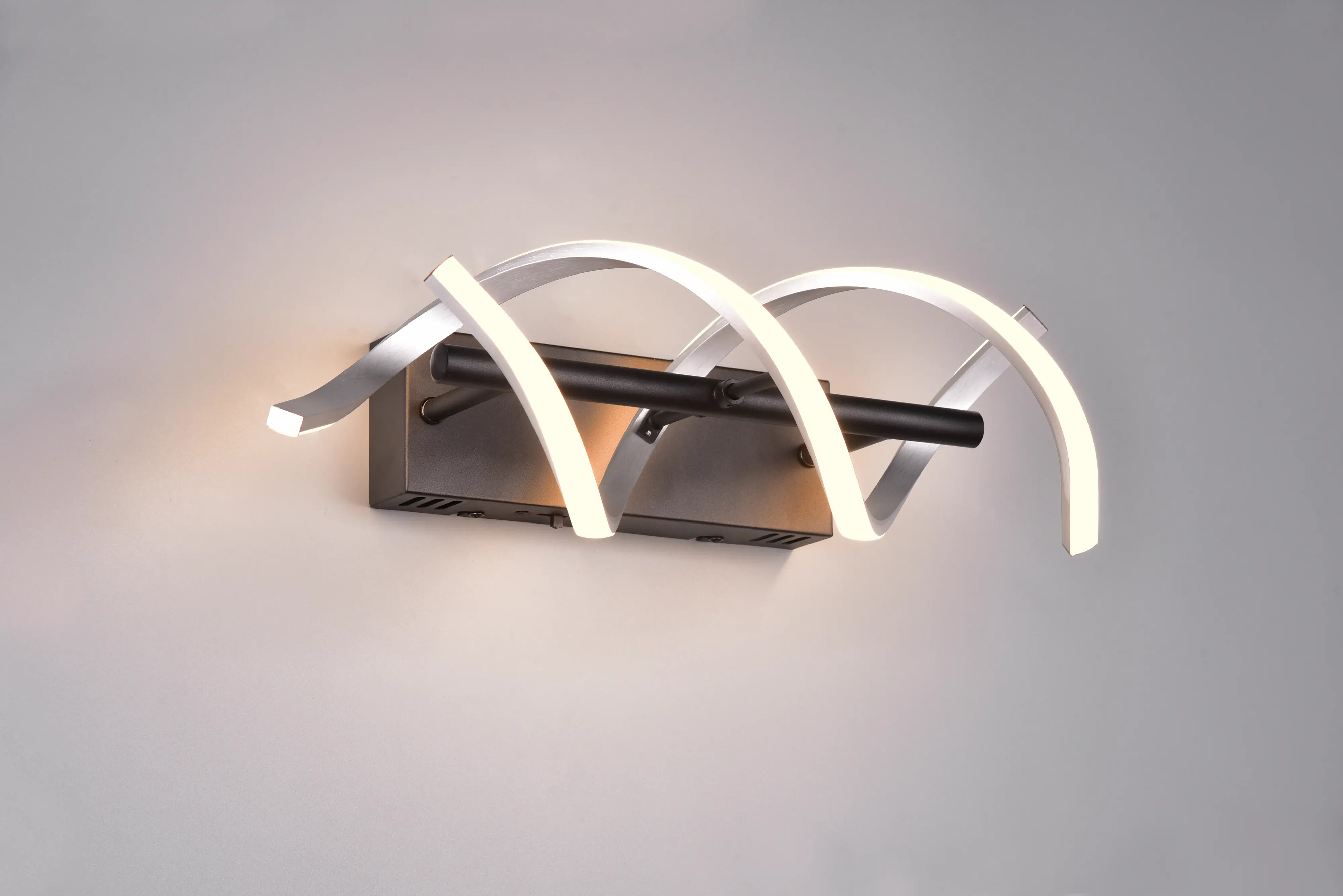 Trio LED-Wandleuchte Sequence 13,5 x 46 cm warmweiß-neutralweiß aluminium dimmbar