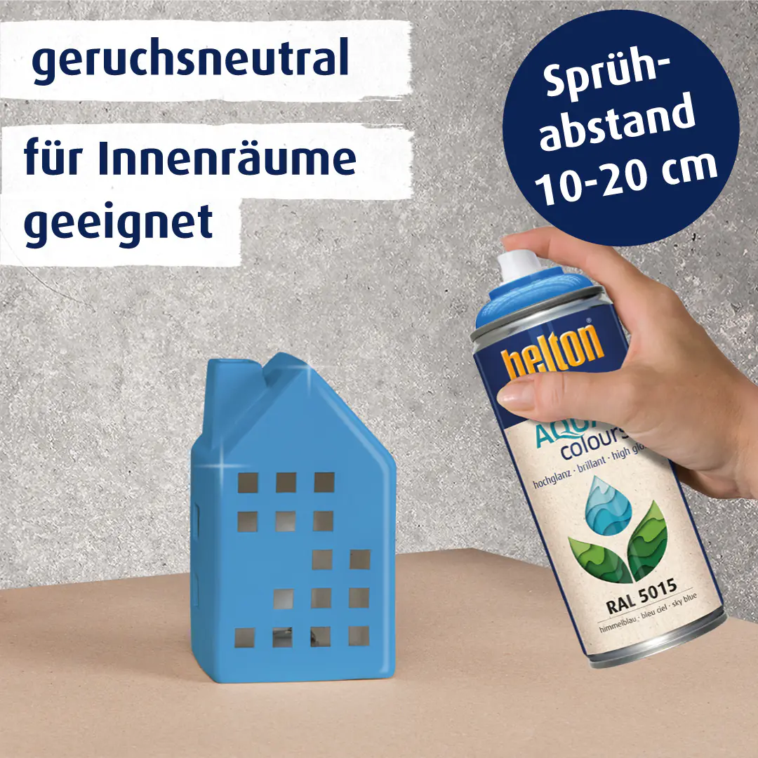 belton free Lackspray AQUAcolours 400 ml himmelblau hochglanz