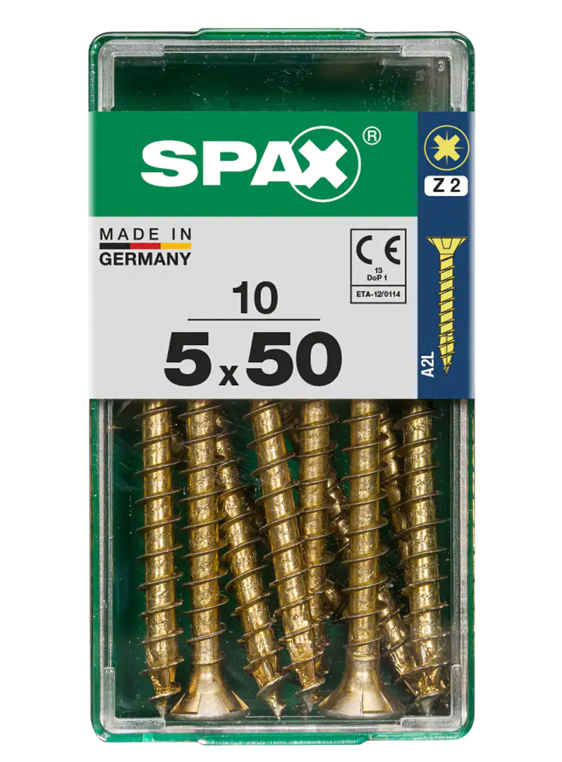 Spax Universalschrauben 5.0 x 50 mm PZ 2 - 10 Stk.