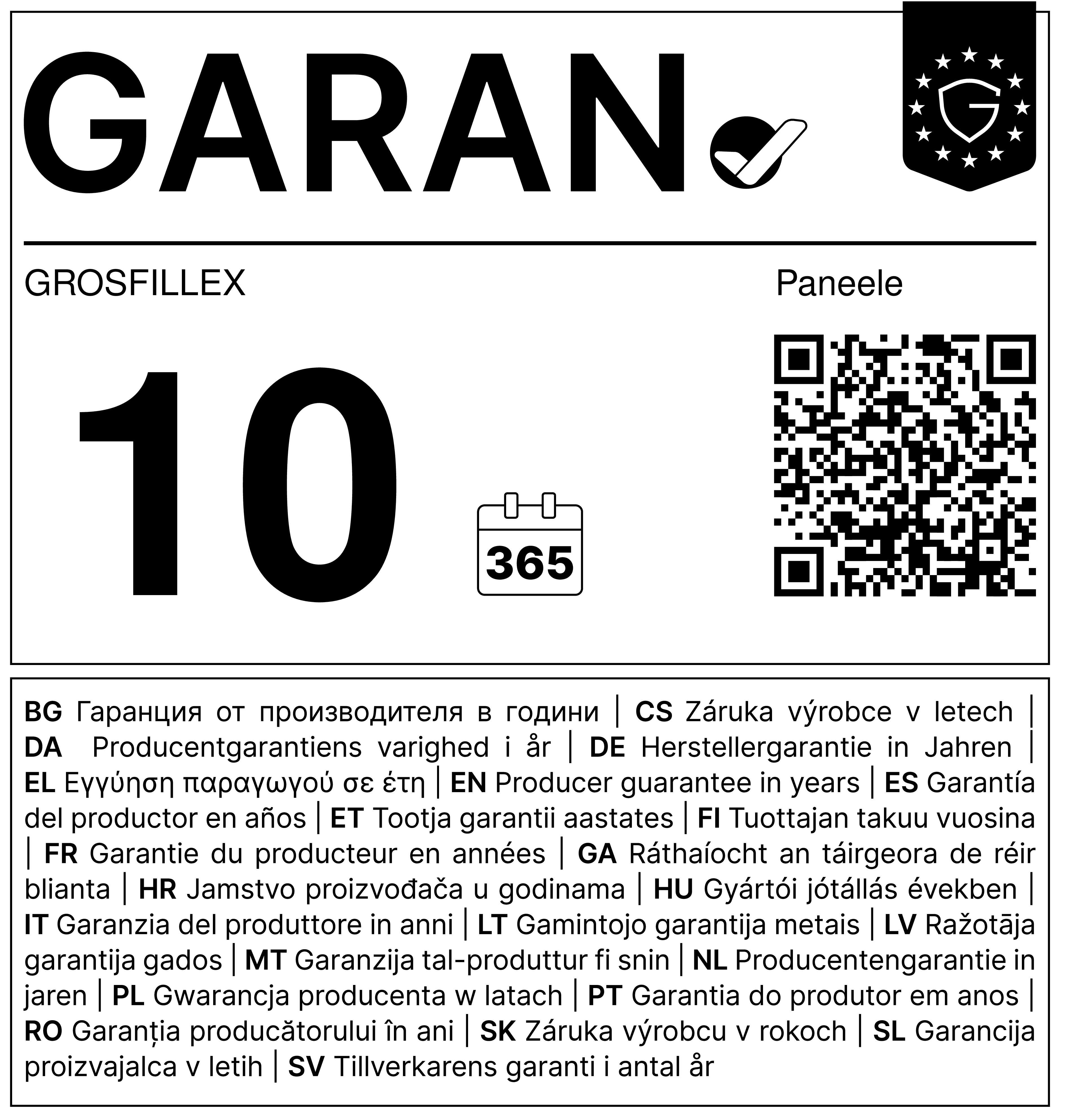10 Jahre Garantie