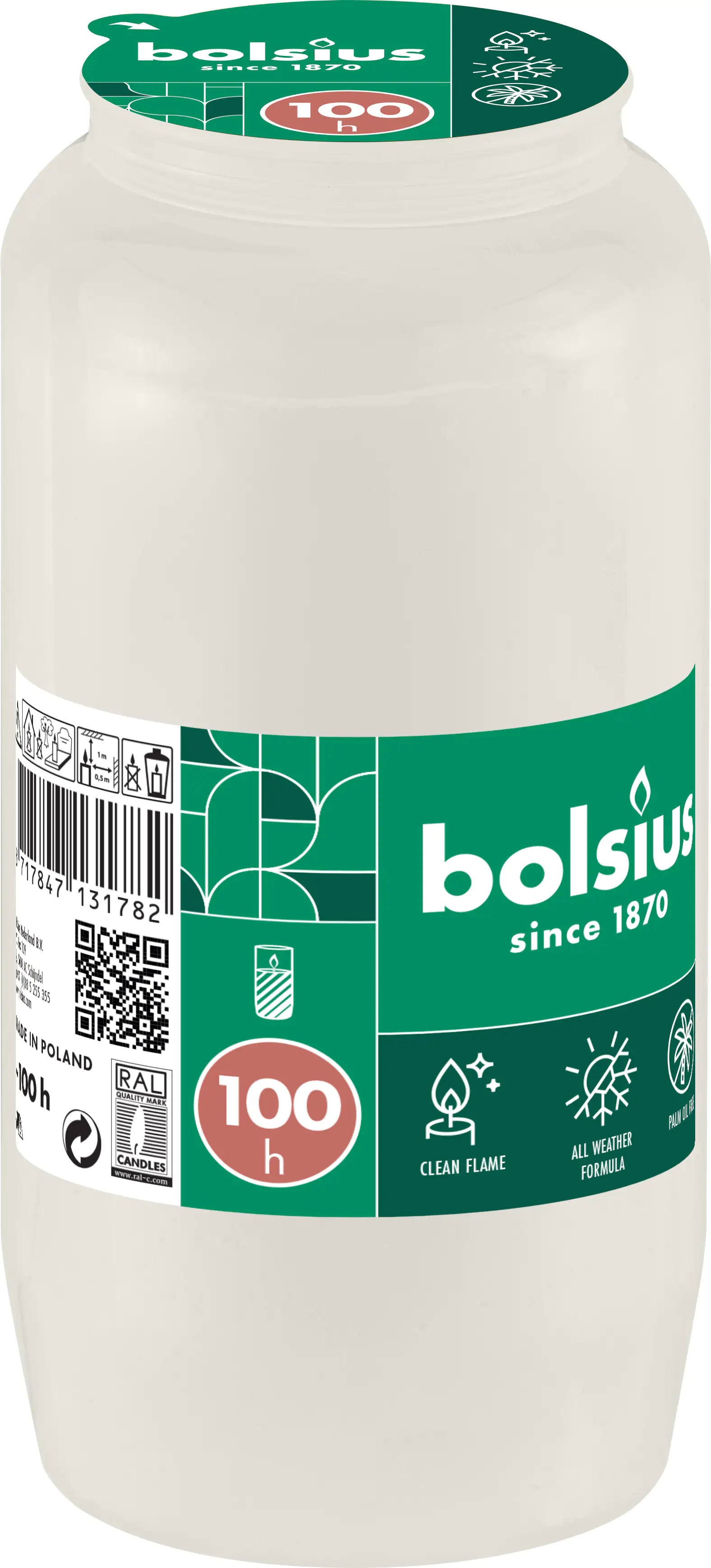 Bolsius Grablicht Nr. 7 weiß