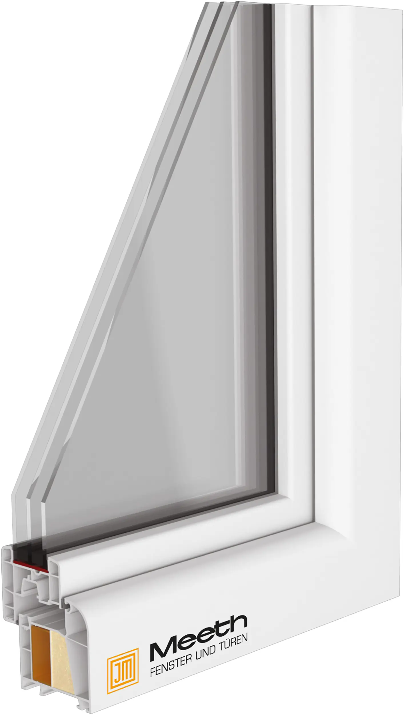 Meeth Fenster 100 x 100 cm DIN links 1 flügelig Dreh-Kipp weiß