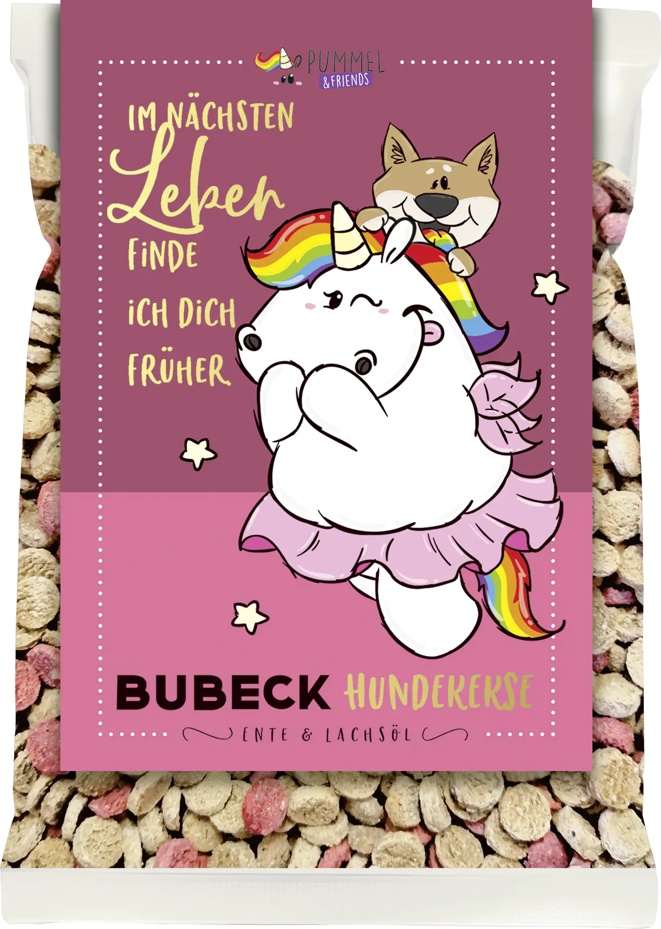 Bubeck Konfetti Hundekuchen mit Ente & Lachsöl 210g
