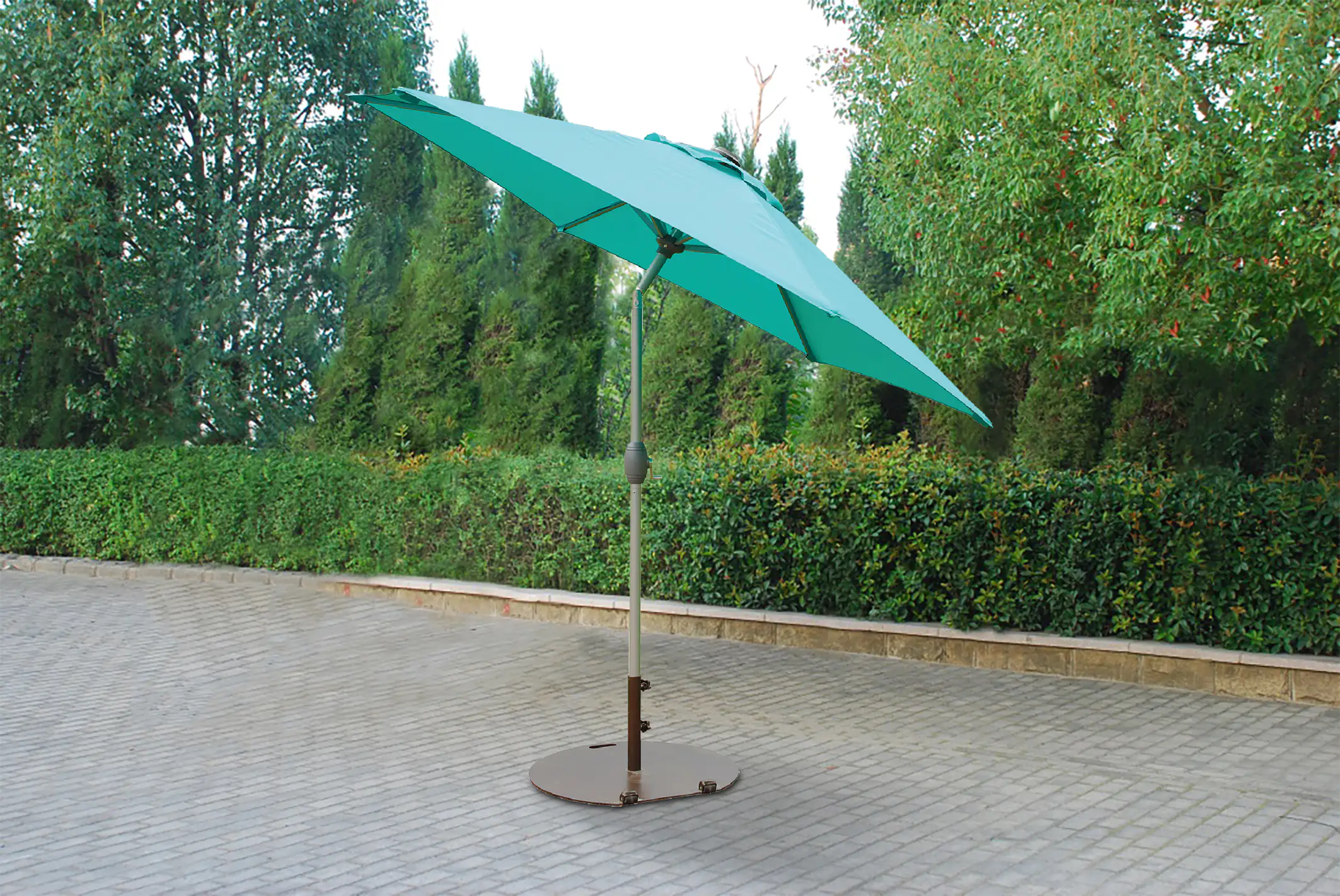 Primaster Sonnenschirm Ingenio türkis türkis, Ø 2,5 m