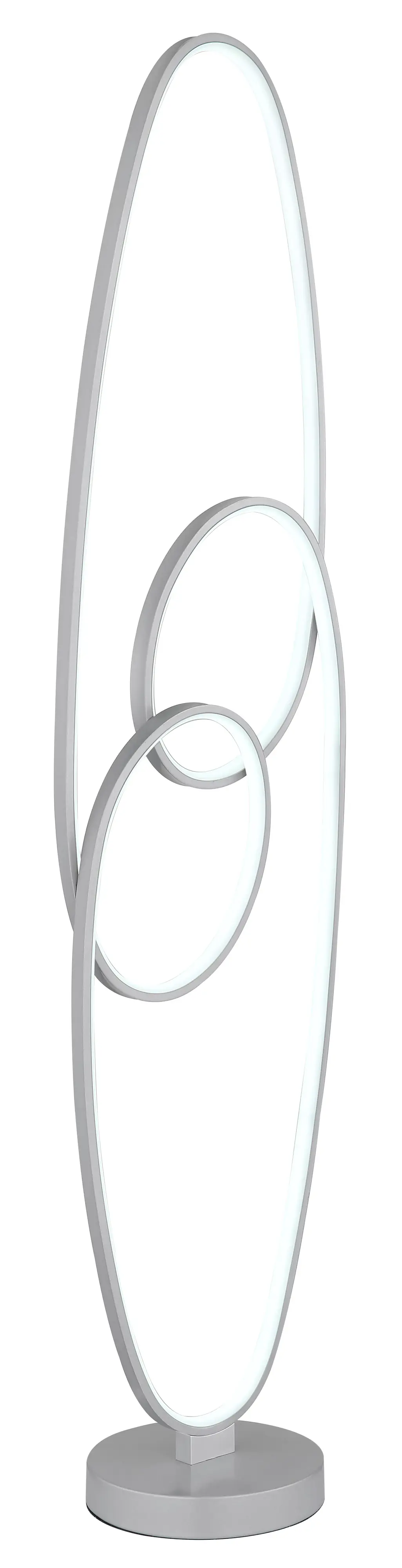 Globo Stehleuchte Spira 122 cm silber warmweiß