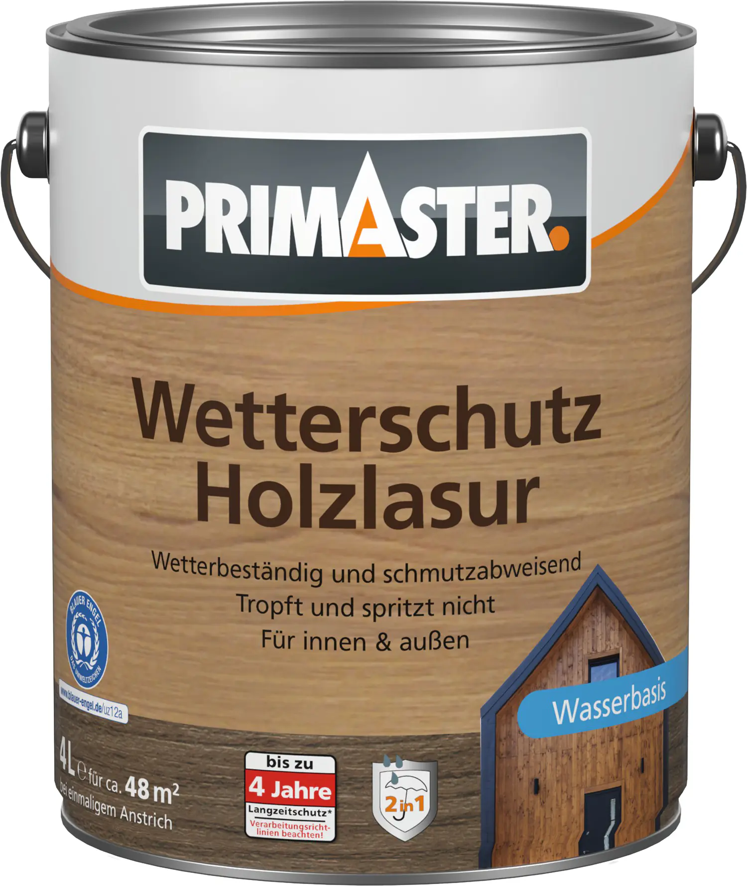 Primaster Wetterschutz Holzlasur 4 L kiefer
