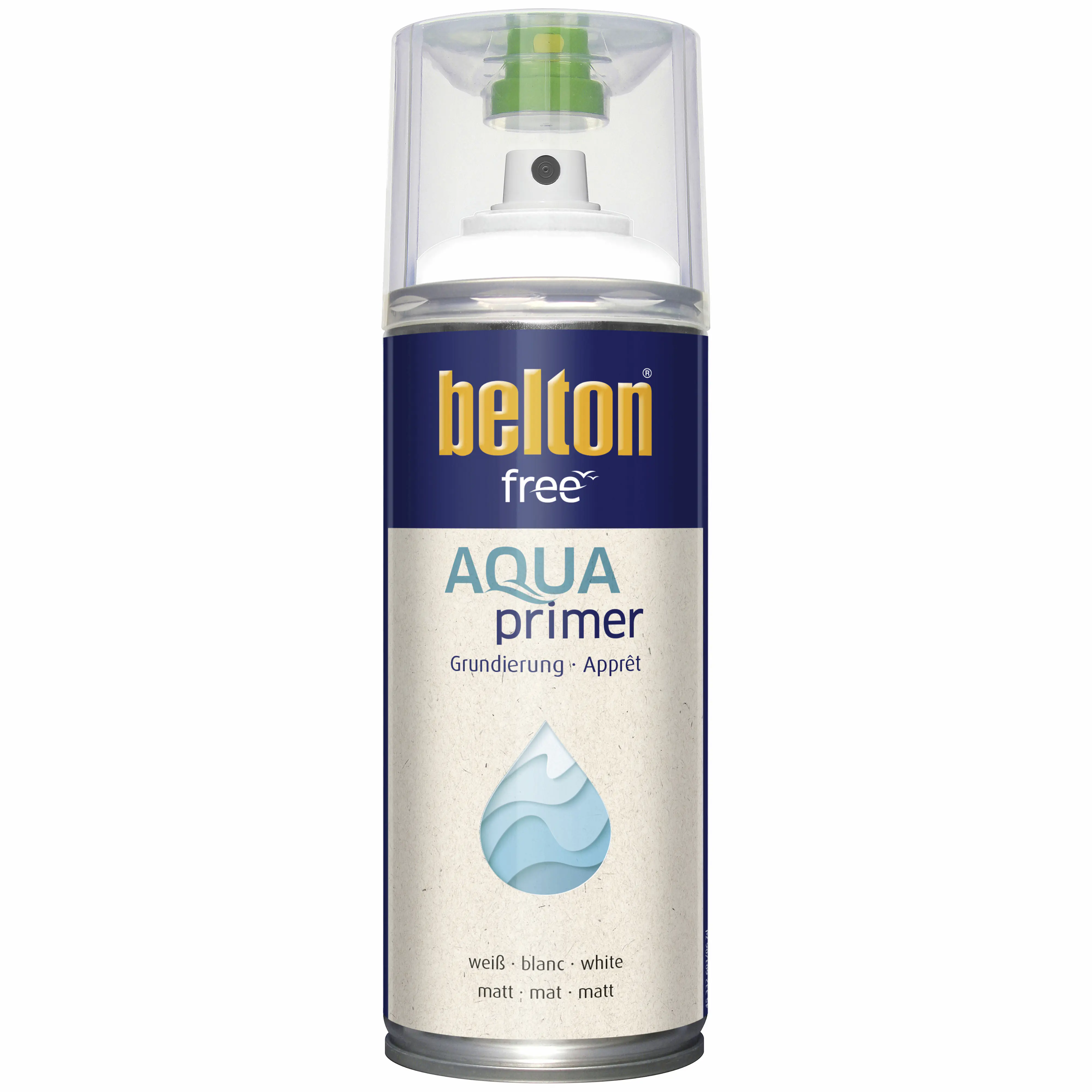 belton free Lackspray AQUAprimer Grundierung 400 ml weiß matt