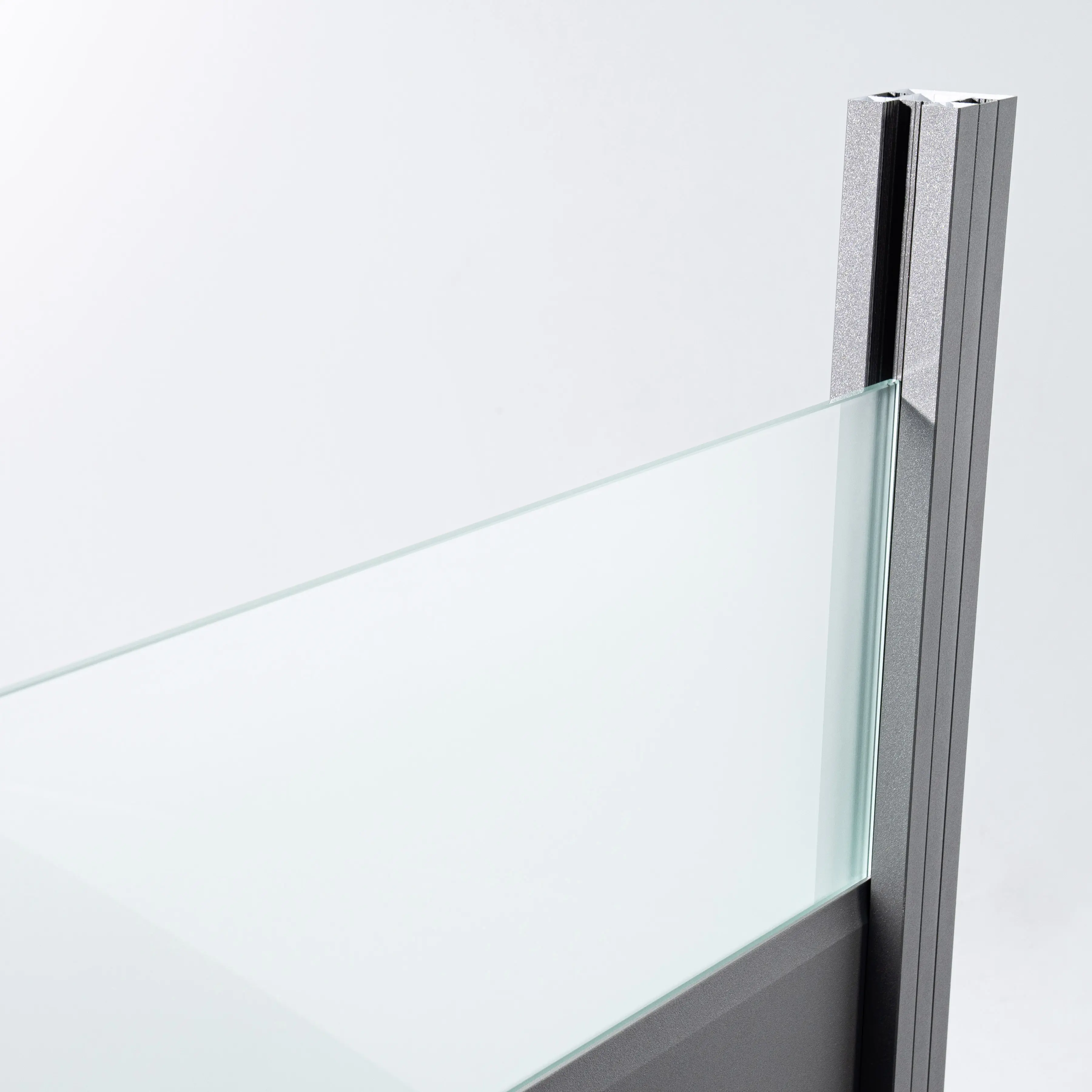 Ambiente Alu-Zaun Erweiterungsset Paneel 150 grau 187 x 124,2 cm  