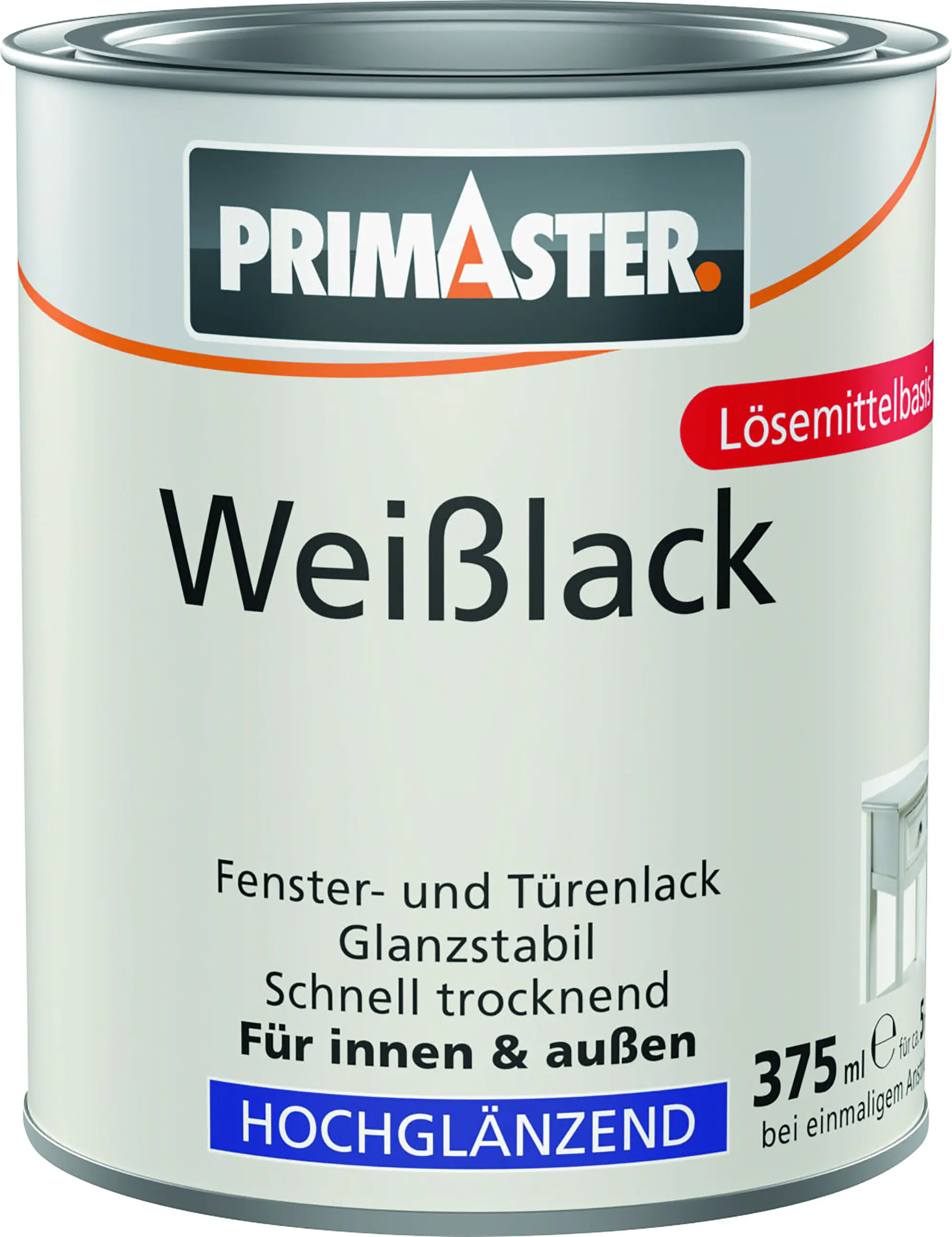 Primaster Weißlack hochglänzend 375 ml weiß Primaster Weißlack hochglänzend 375 ml weiß