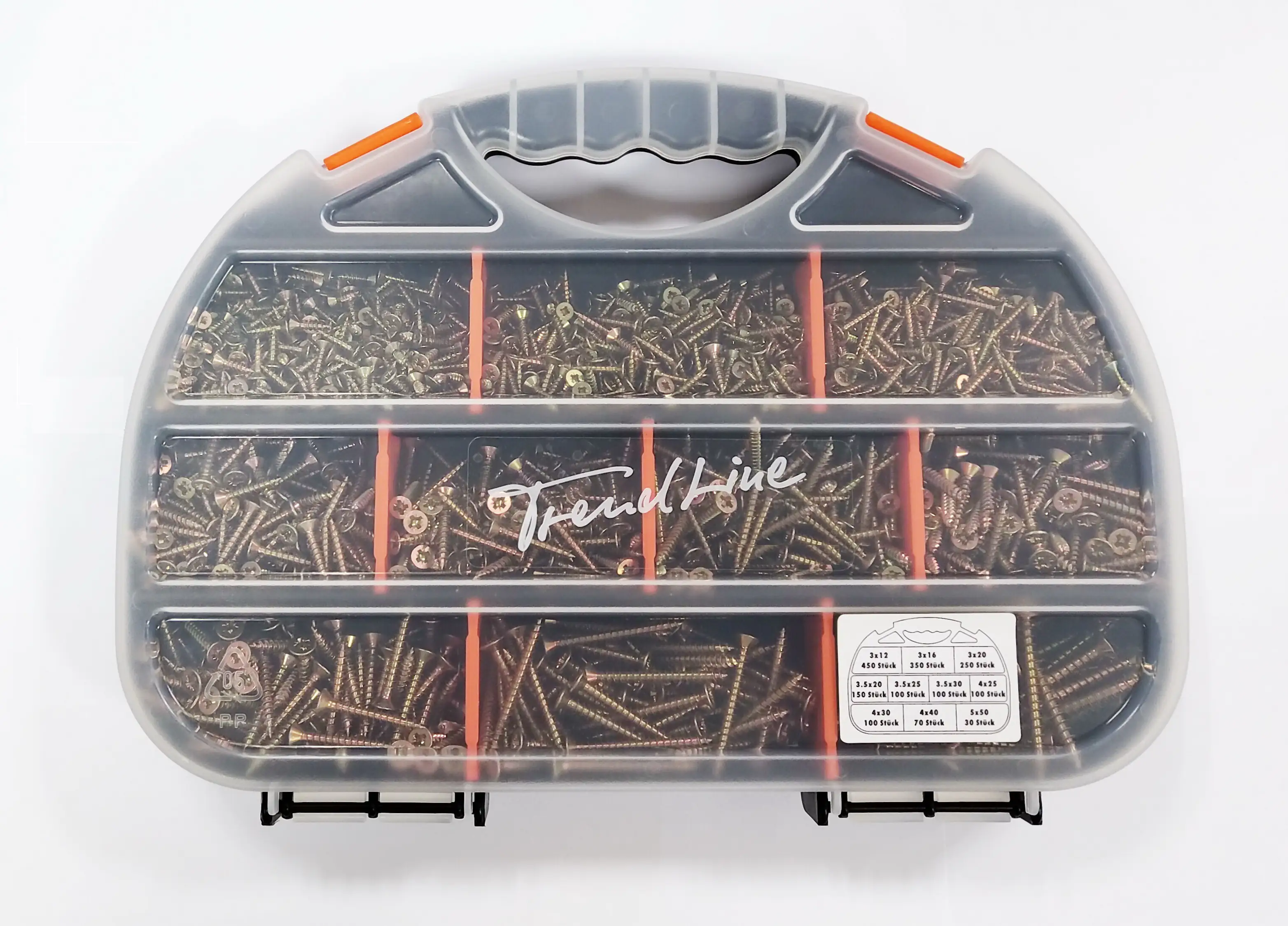 TrendLine Sortimentskasten Spanplattenschrauben PZ - 1700 teilig TrendLine Sortimentskasten Spanplattenschrauben PZ - 1700 teilig