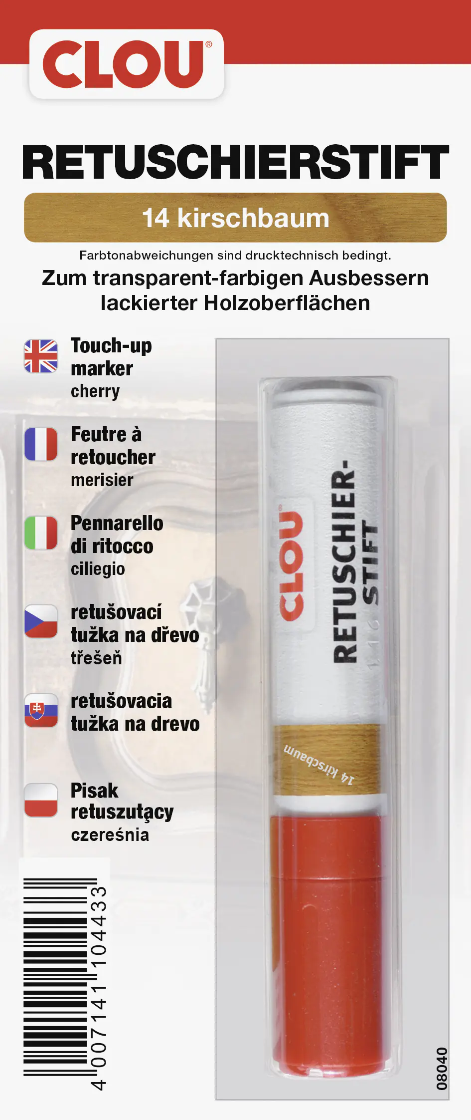 Clou Retuschierstift kirschbaum Clou Retuschierstift kirschbaum