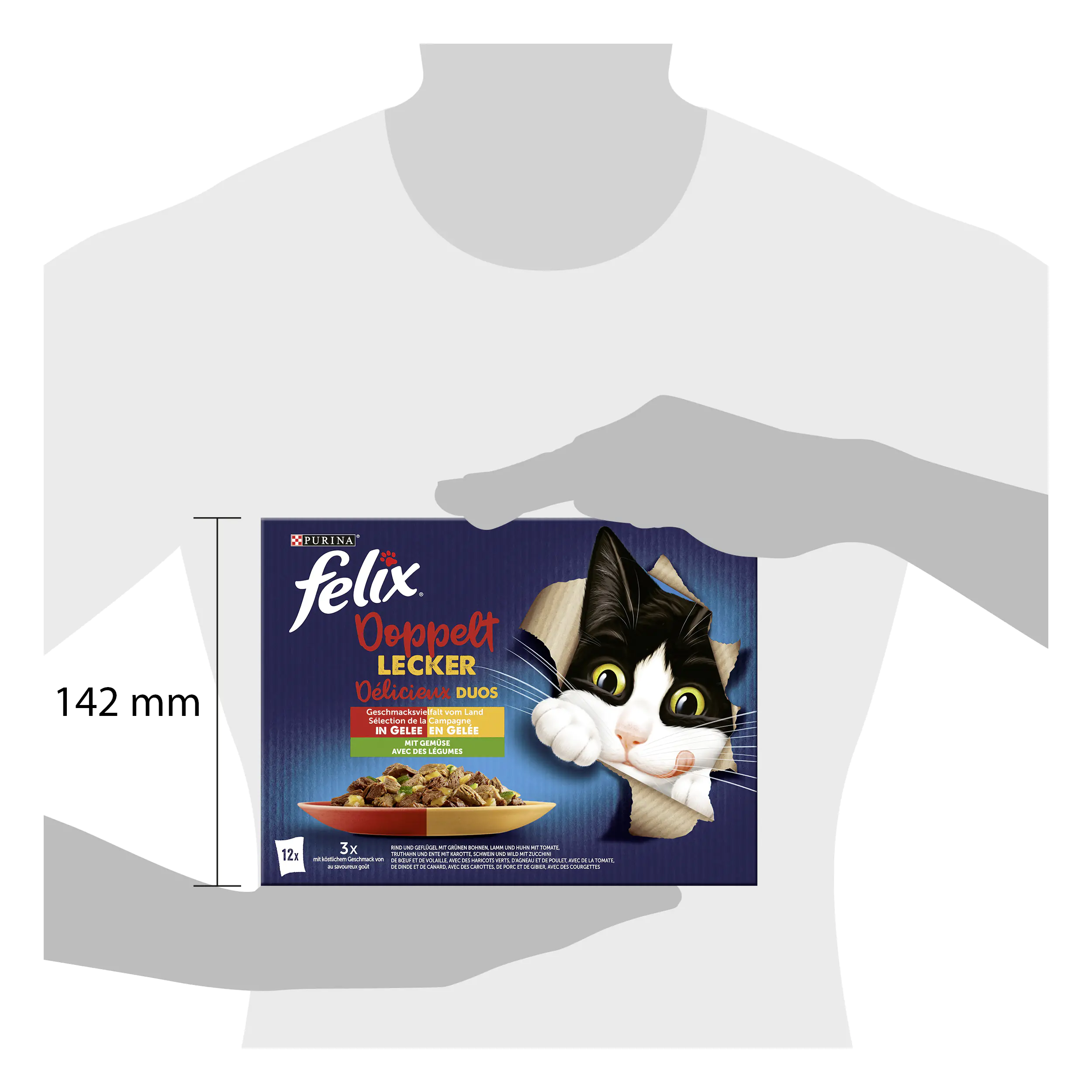 Felix So gut wie es aussieht Doppelt Lecker Rind & Geflügel 12x 85g